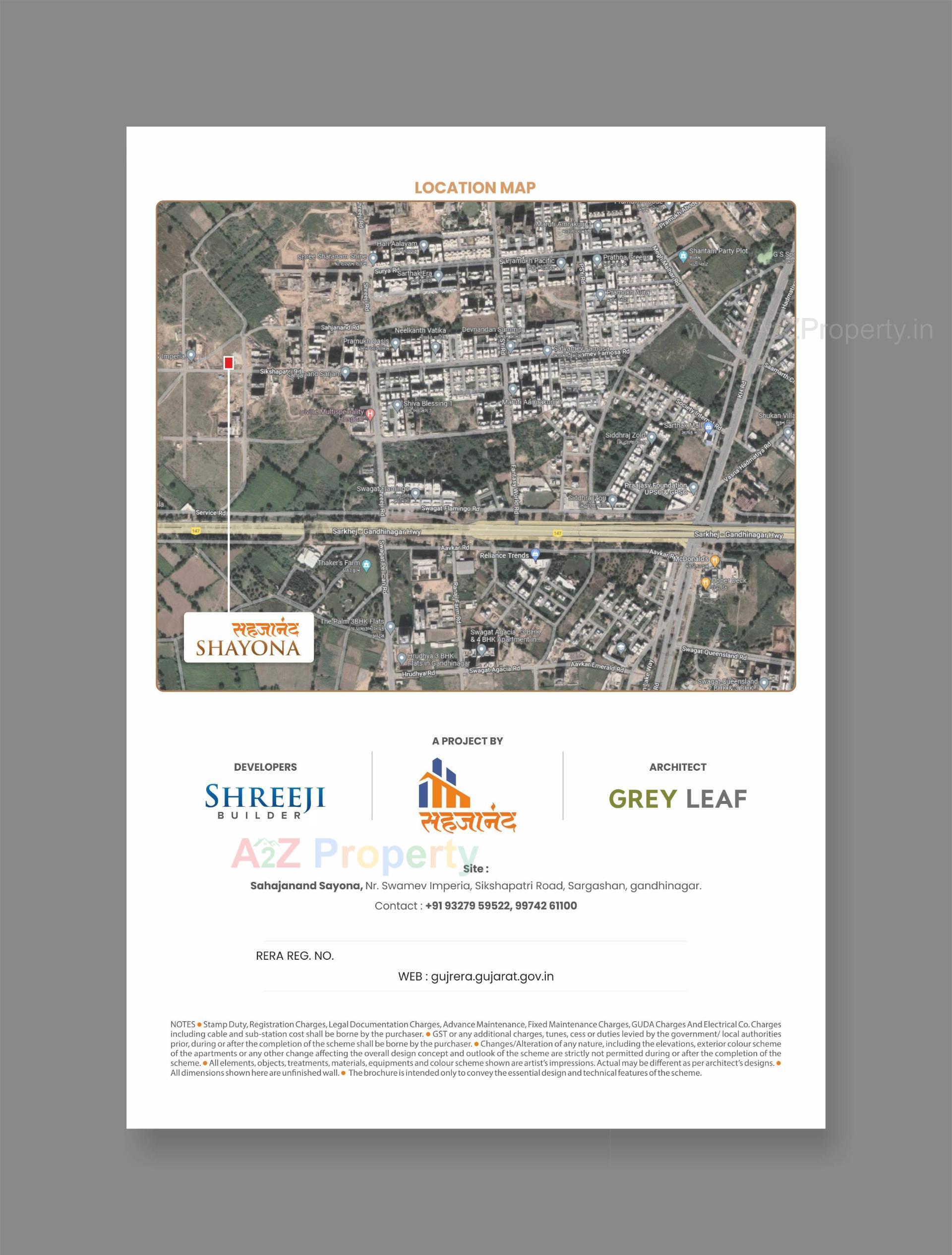  of real estate project Sahajanand Sayona located at Sargasan, Gandhinagar, Gujarat