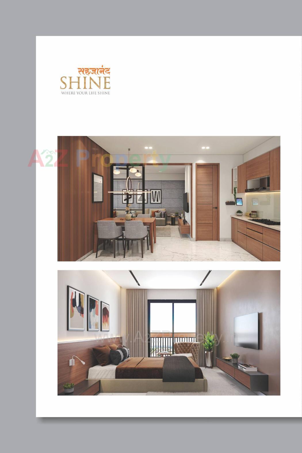 3D Elevation of real estate project Sahajanand Shine located at Vavol, Gandhinagar, Gujarat