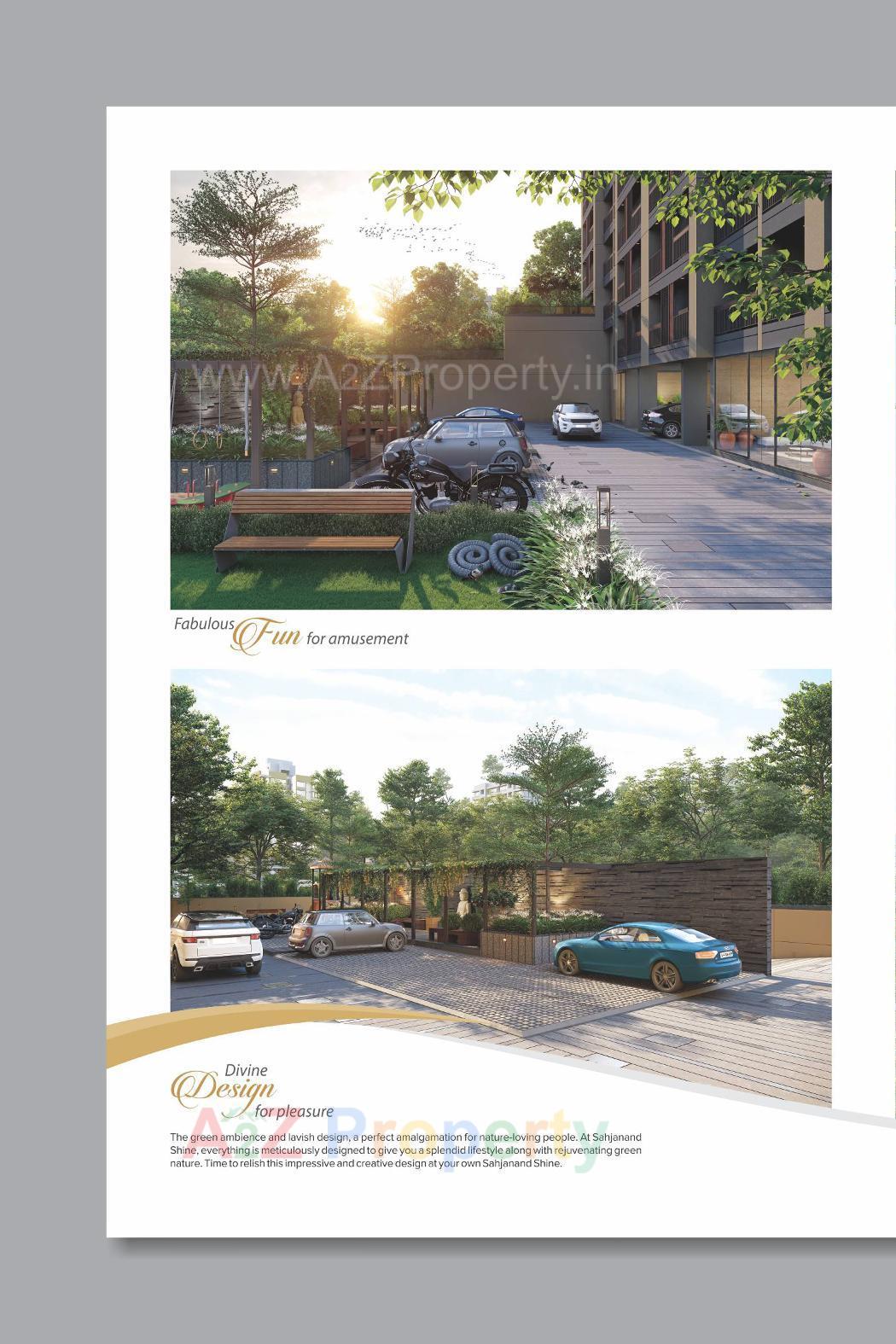 3D Elevation of real estate project Sahajanand Shine located at Vavol, Gandhinagar, Gujarat