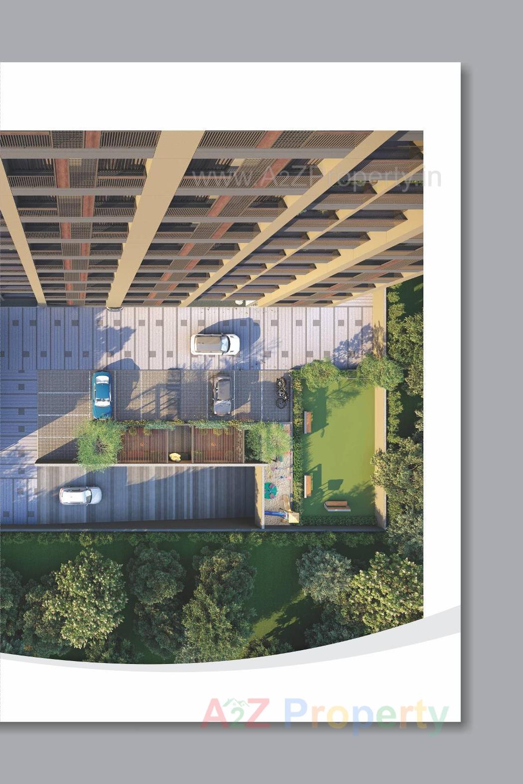 3D Elevation of real estate project Sahajanand Shine located at Vavol, Gandhinagar, Gujarat