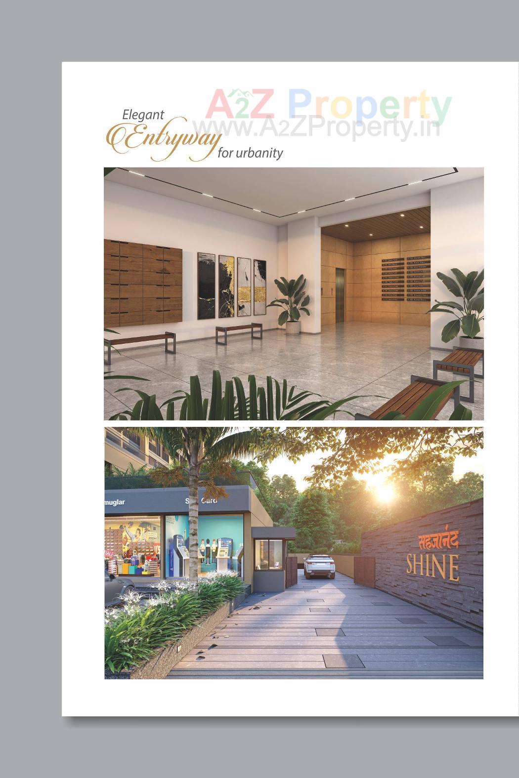 3D Elevation of real estate project Sahajanand Shine located at Vavol, Gandhinagar, Gujarat