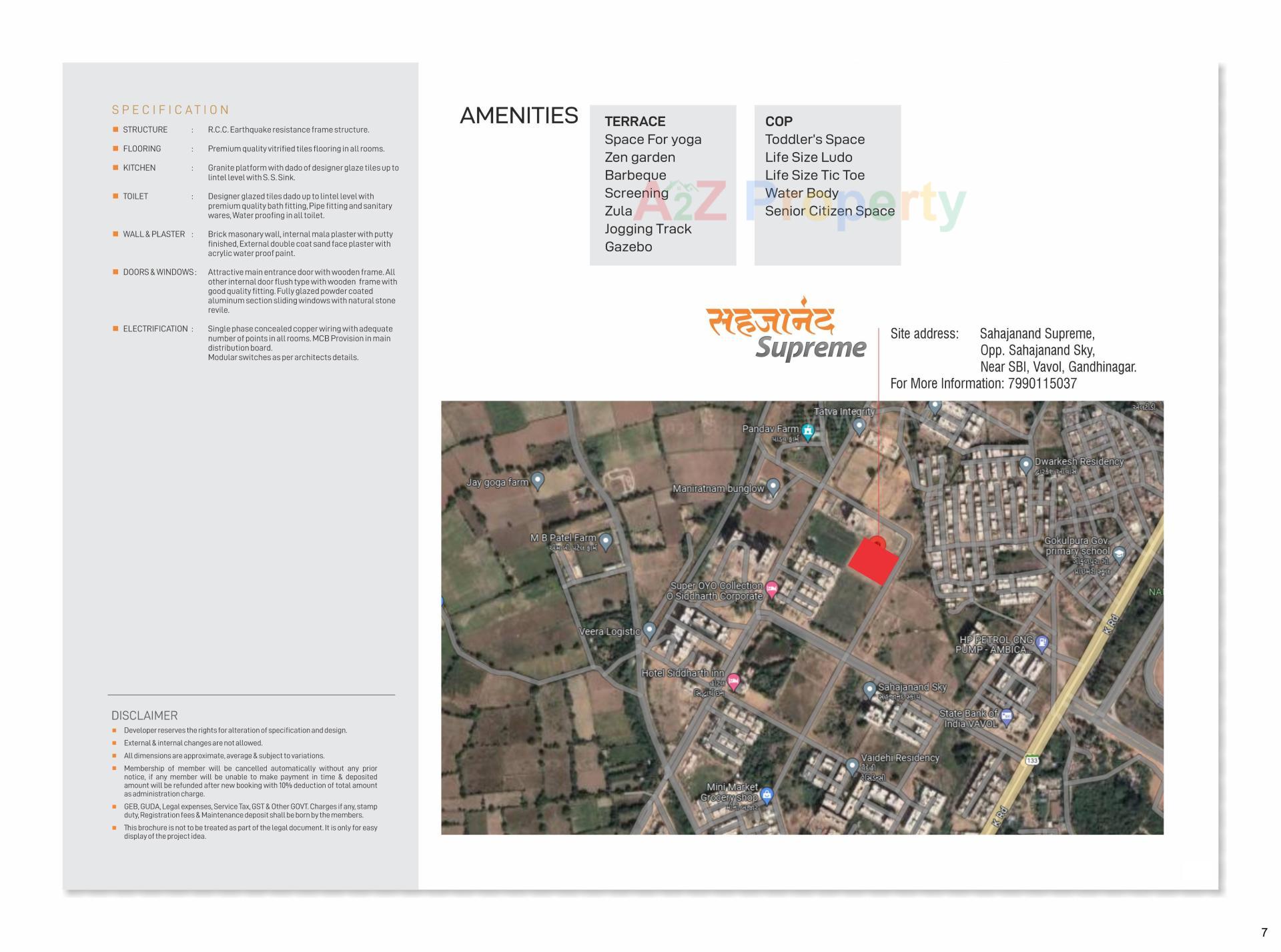  of real estate project Sahajanand Supreme located at Vavol, Gandhinagar, Gujarat