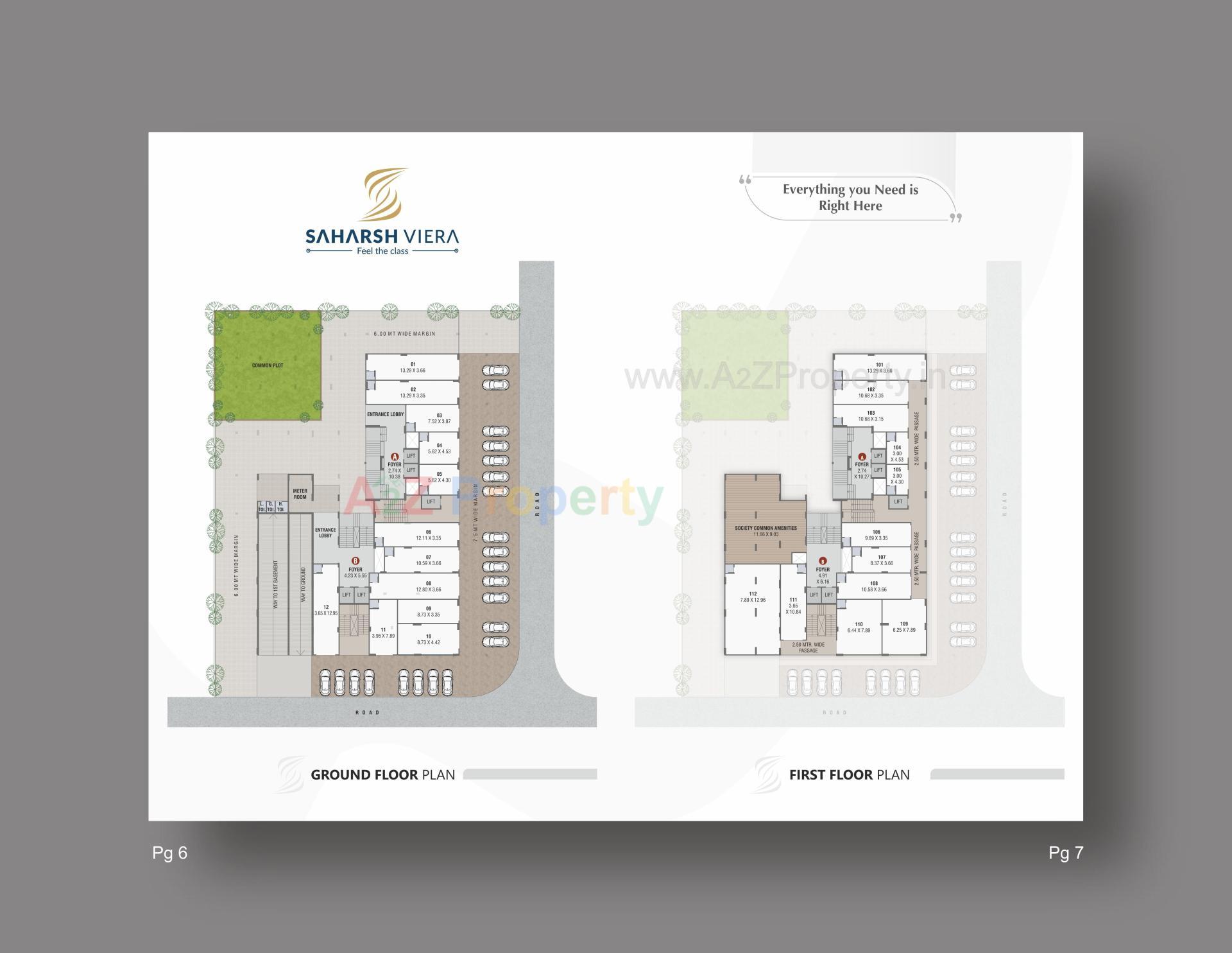 Layout of real estate project Saharsh Viera located at Kudasan, Gandhinagar, Gujarat