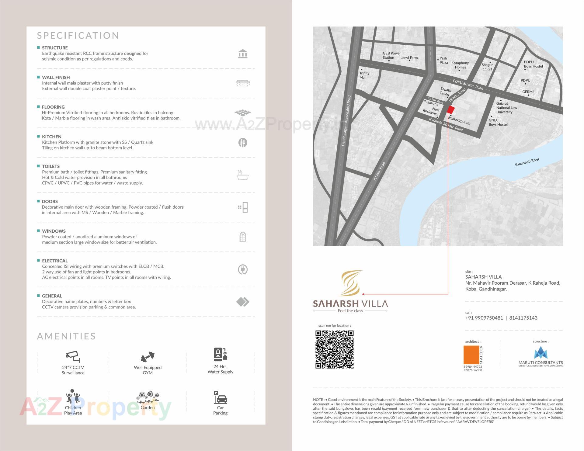  of real estate project Saharsh Villa located at Koba, Gandhinagar, Gujarat