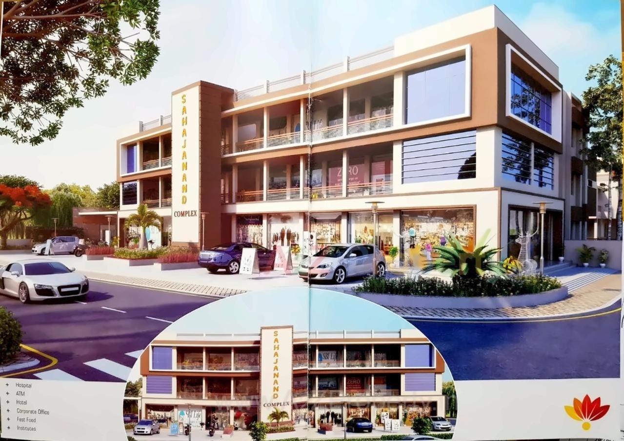 3D Elevation of real estate project Sahjanand Complex located at Adalaj, Gandhinagar, Gujarat