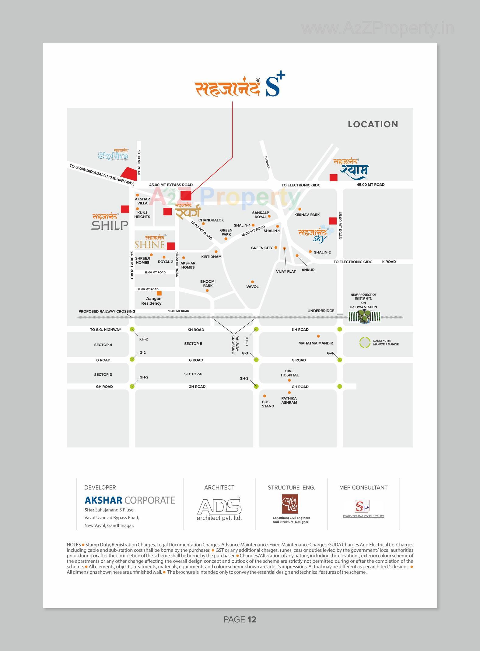  of real estate project Sahjanand S+ located at Vavol, Gandhinagar, Gujarat