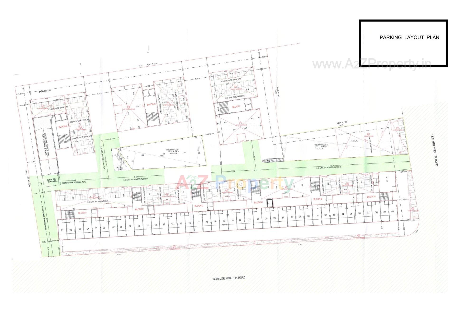 Layout of real estate project Sahjanand Sentossa located at Pethapur, Gandhinagar, Gujarat