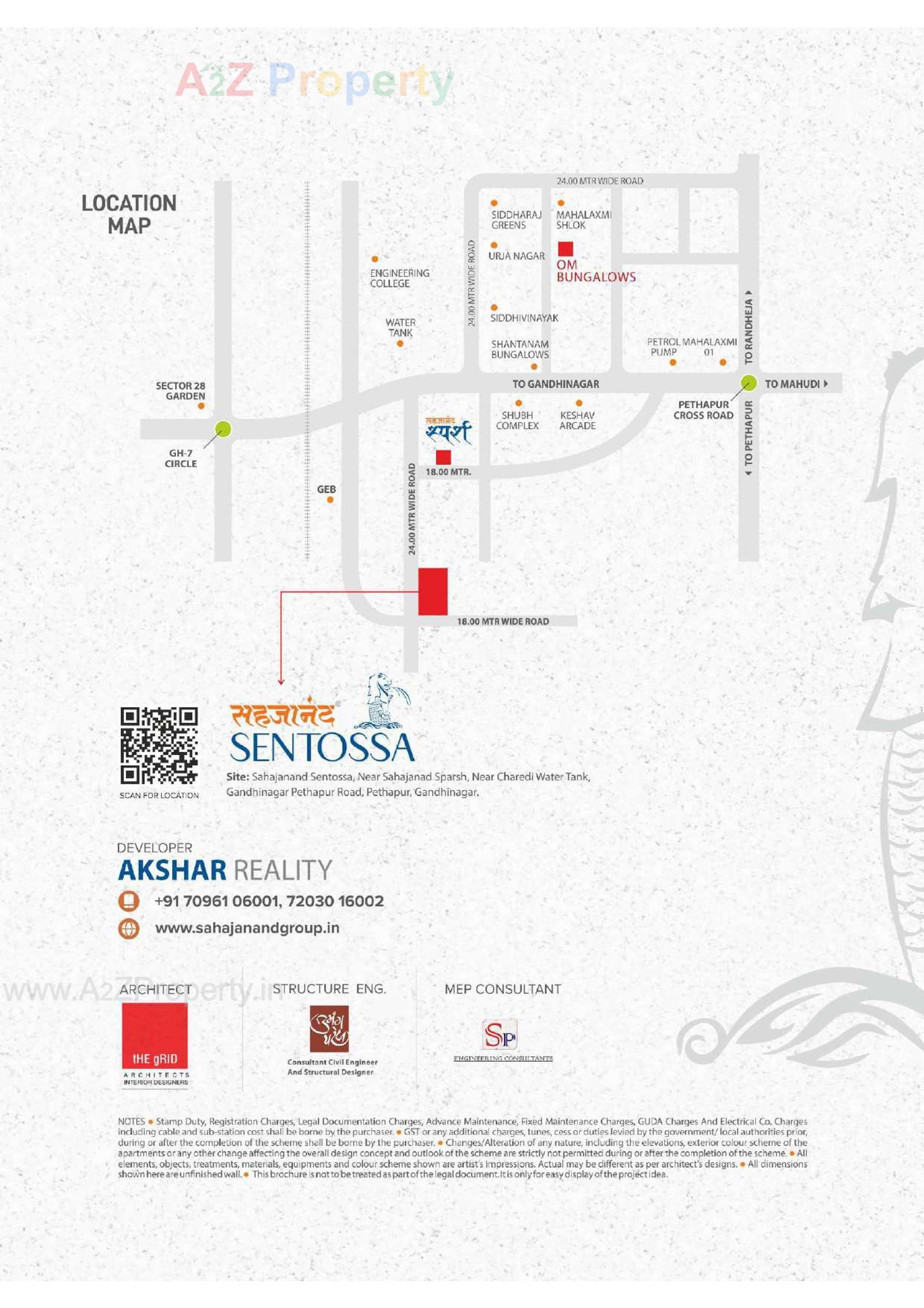  of real estate project Sahjanand Sentossa located at Pethapur, Gandhinagar, Gujarat