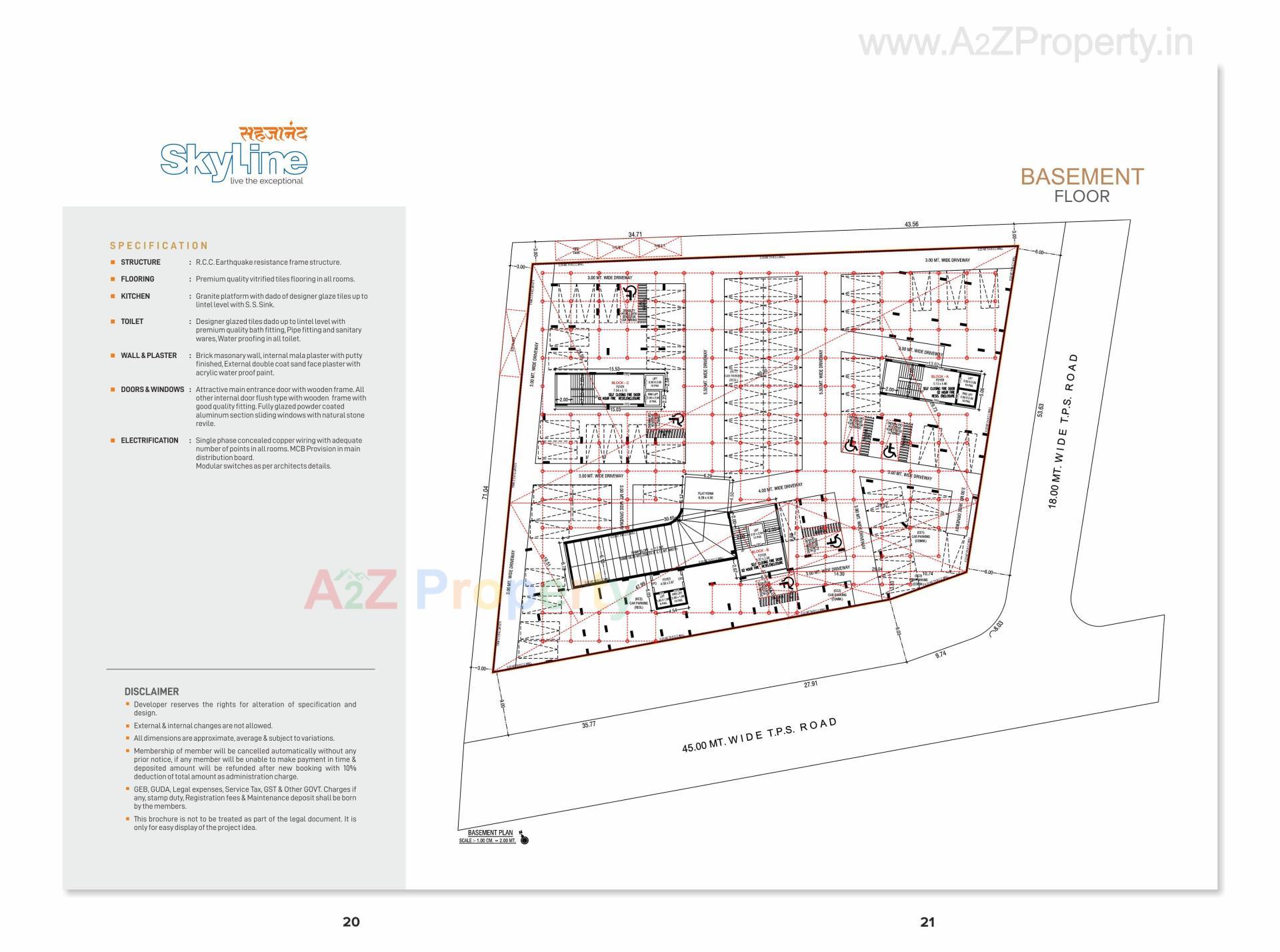  of real estate project Sahjanand Skyline located at Vavol, Gandhinagar, Gujarat