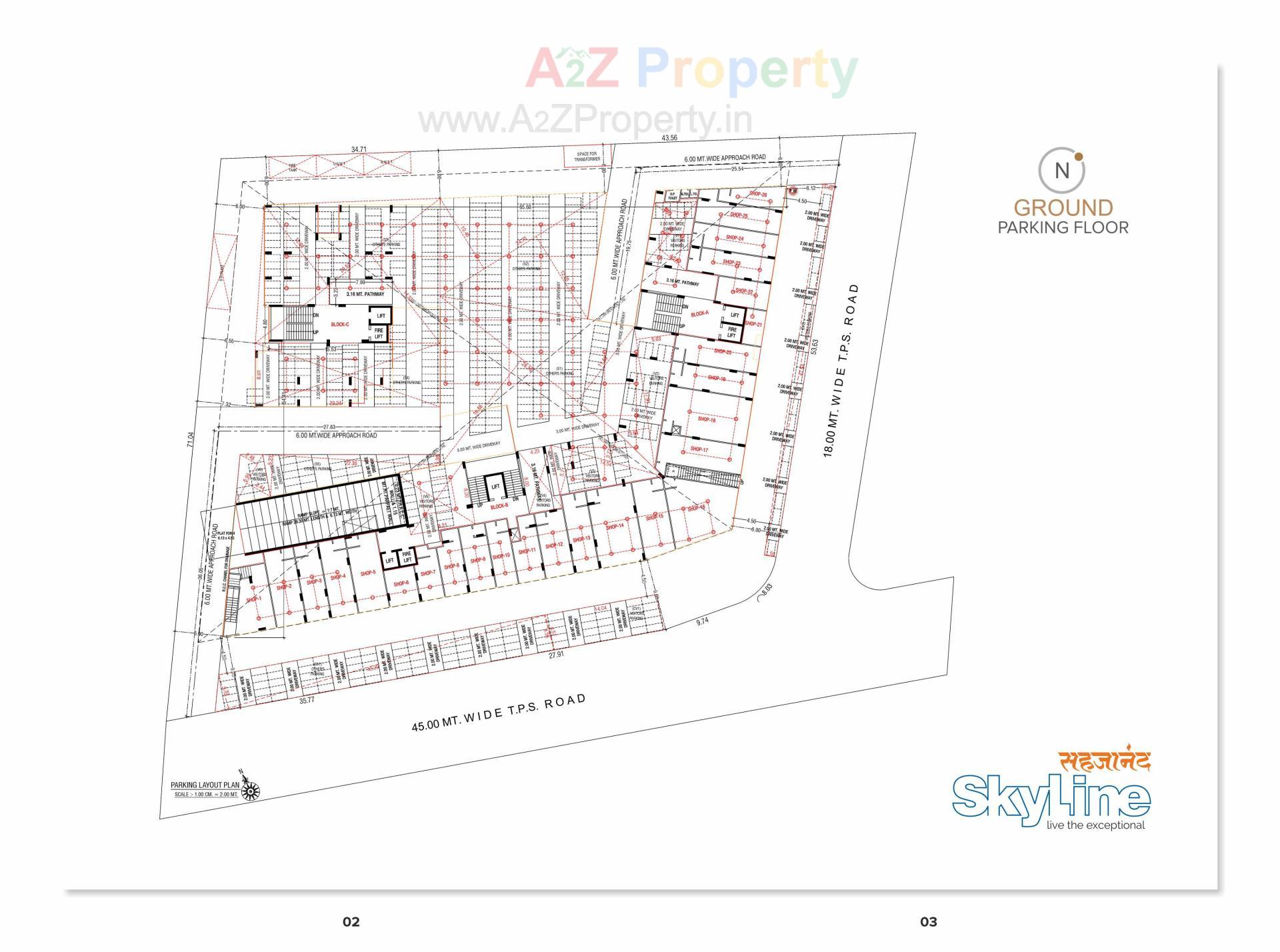  of real estate project Sahjanand Skyline located at Vavol, Gandhinagar, Gujarat