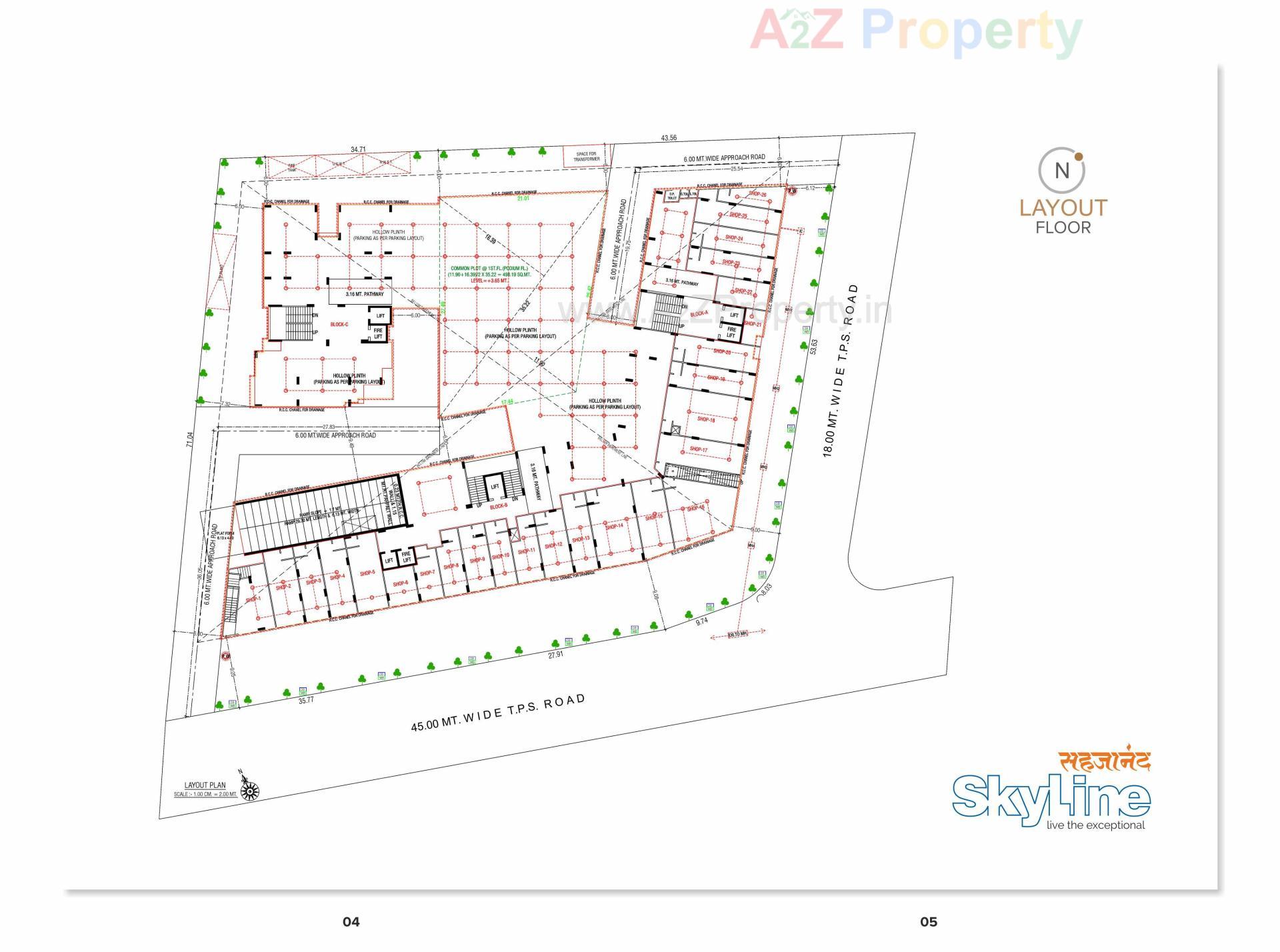  of real estate project Sahjanand Skyline located at Vavol, Gandhinagar, Gujarat