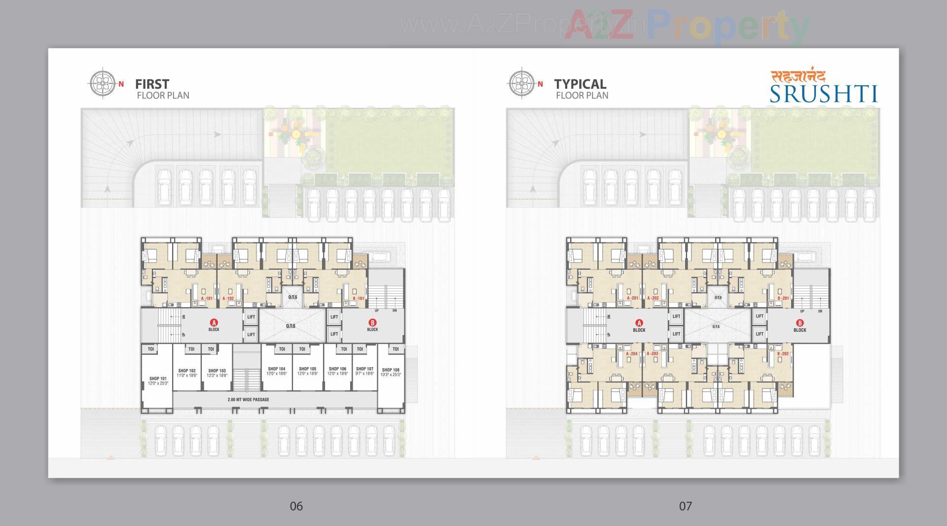 Layout of real estate project Sahjanand Srushti located at Sargasan, Gandhinagar, Gujarat