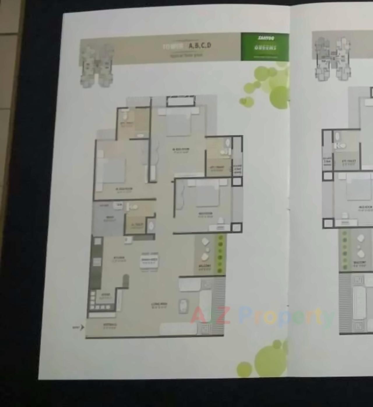 Layout of real estate project Sahyog Greens located at Kudasan, Gandhinagar, Gujarat