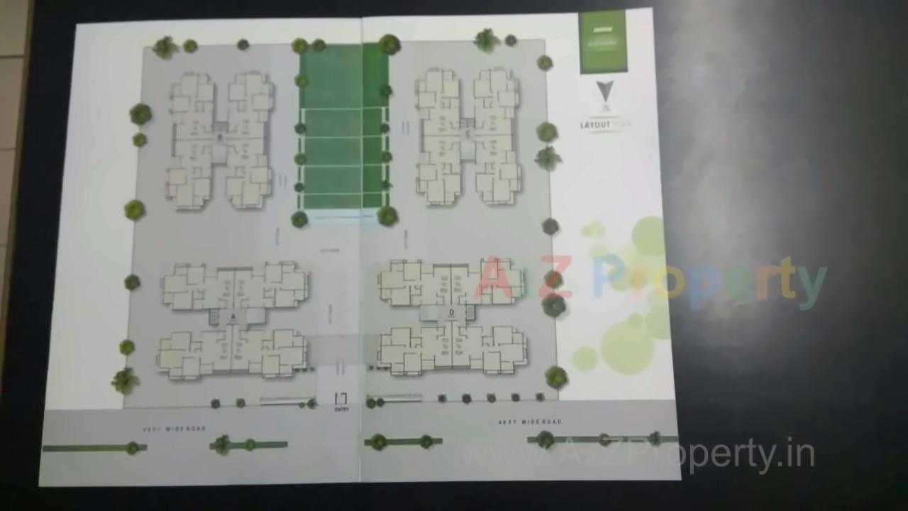 Layout of real estate project Sahyog Greens located at Kudasan, Gandhinagar, Gujarat