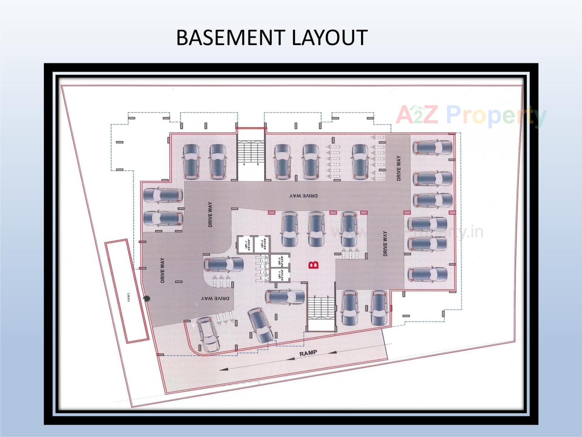 Layout of real estate project Sai Flora located at Chiloda, Gandhinagar, Gujarat
