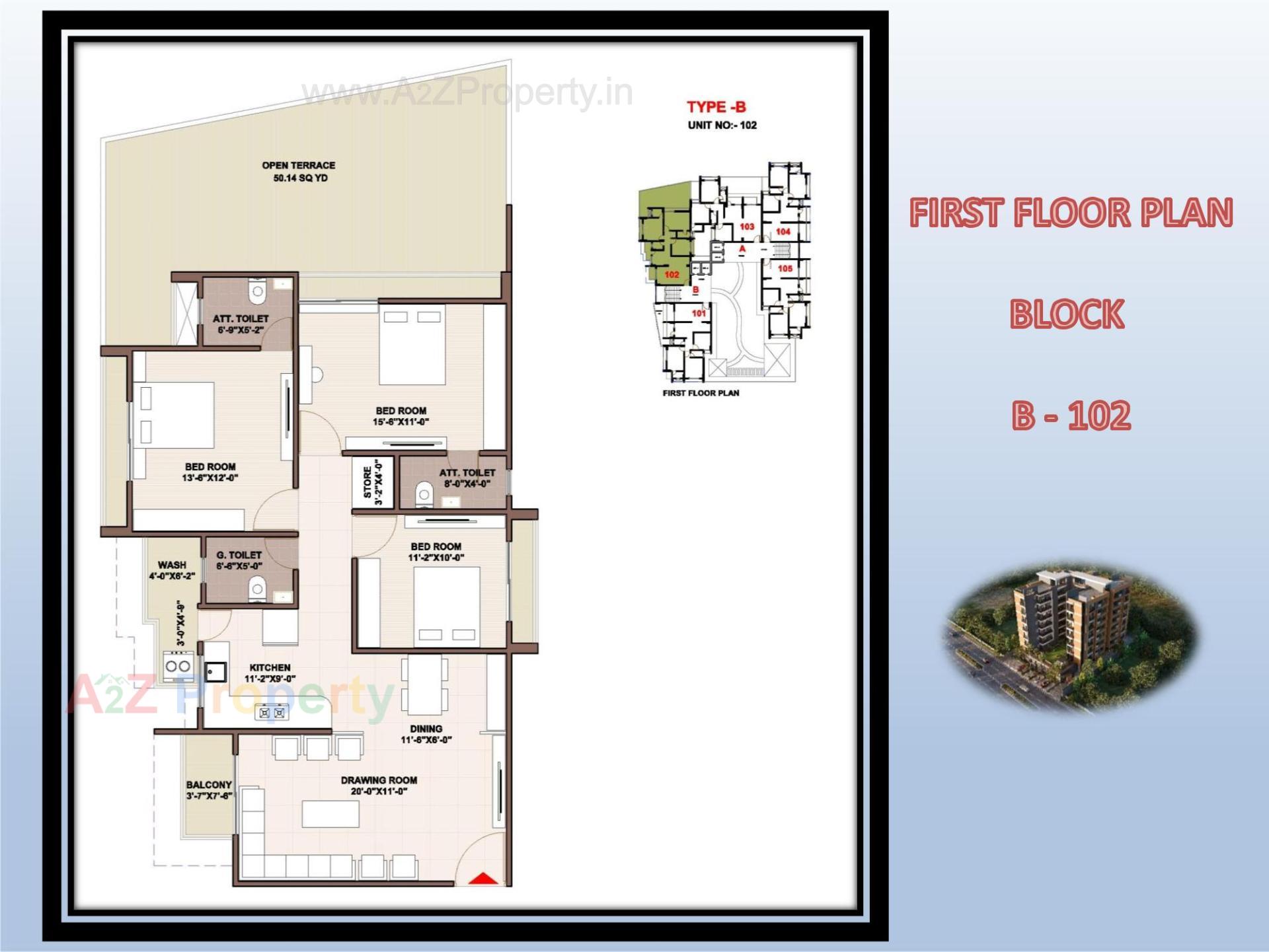 Layout of real estate project Sai Flora located at Chiloda, Gandhinagar, Gujarat