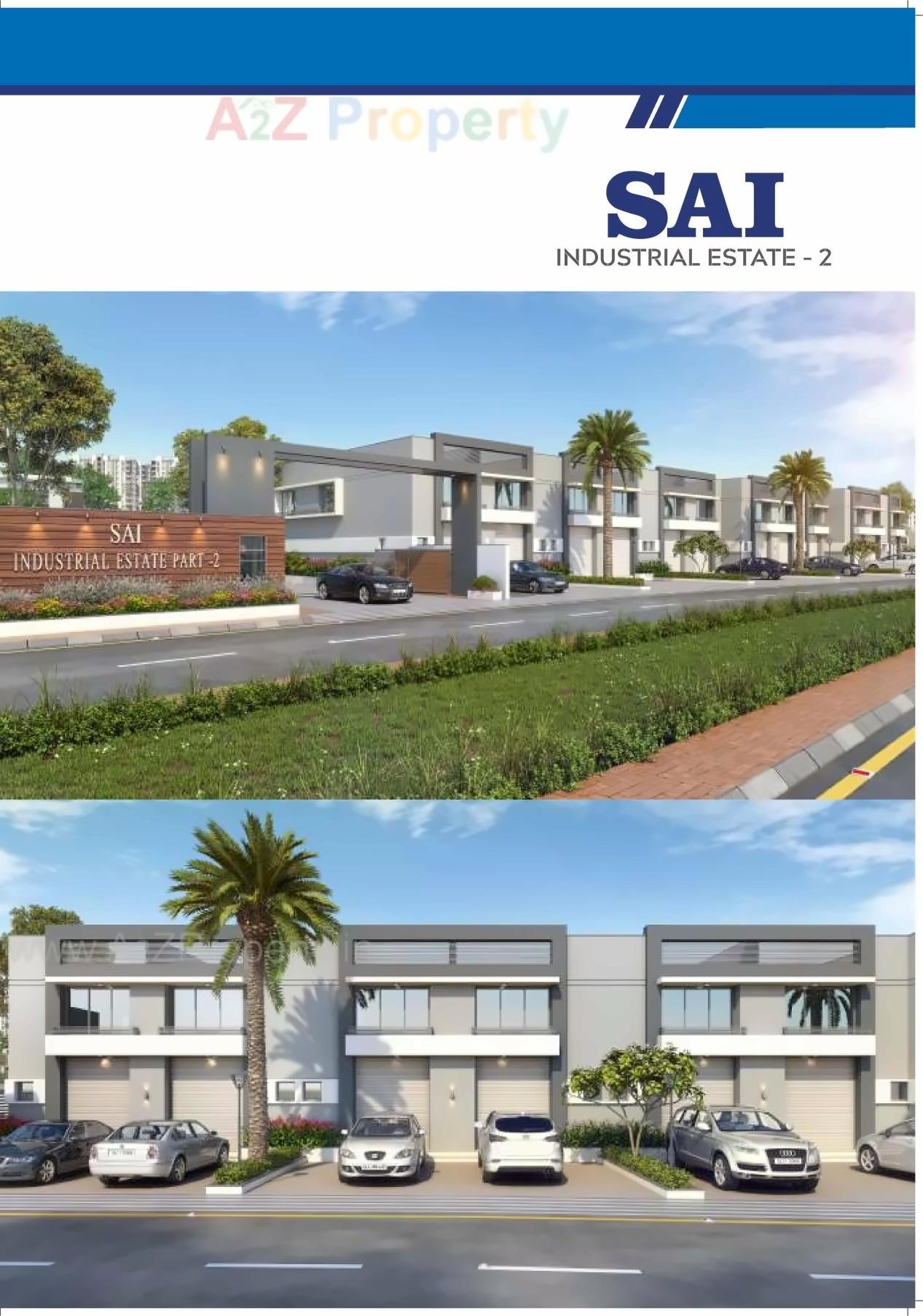 3D Elevation of real estate project Sai Industrial Estate located at Ranasan, Gandhinagar, Gujarat