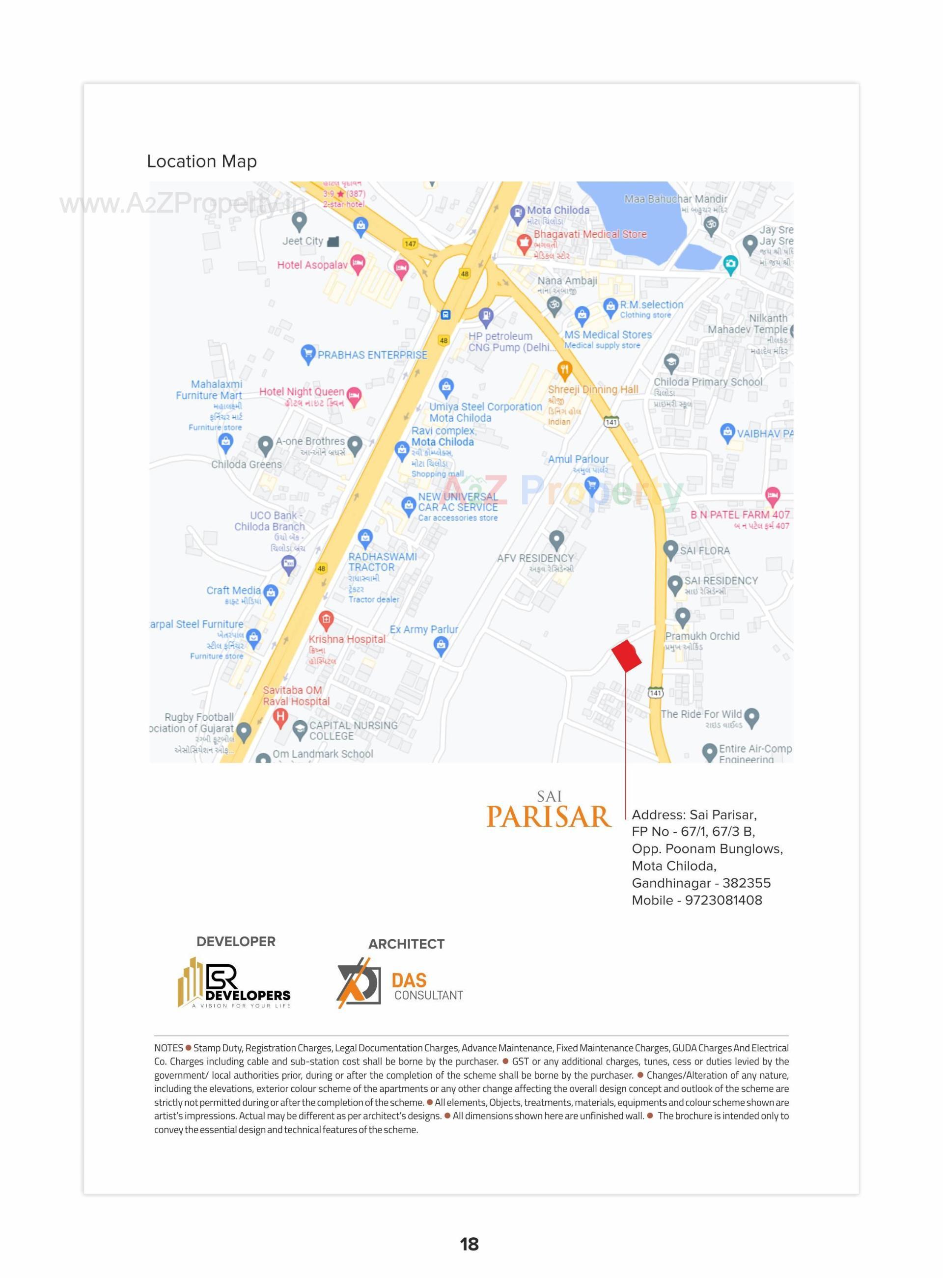  of real estate project Sai Parisar located at Chiloda, Gandhinagar, Gujarat