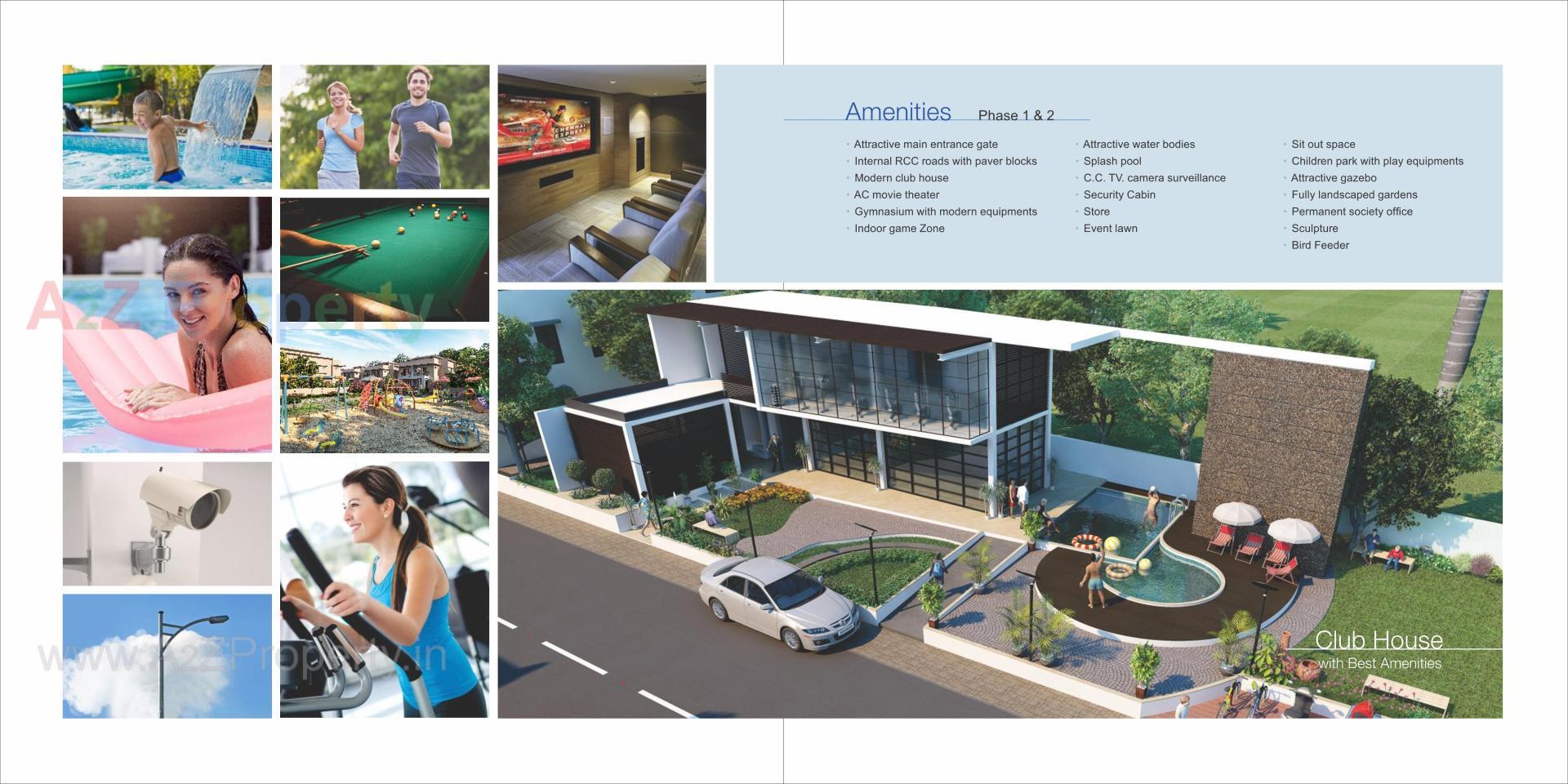 3D Elevation of real estate project Sakar Grace located at Mansa, Gandhinagar, Gujarat