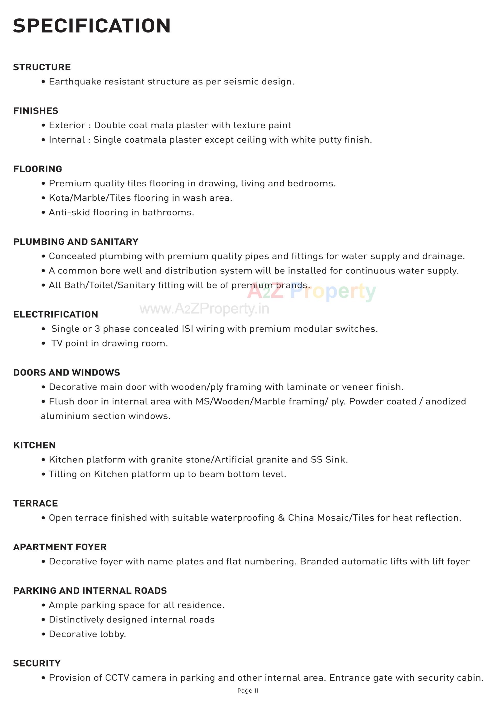  of real estate project Sakar Prime located at Zundal, Gandhinagar, Gujarat