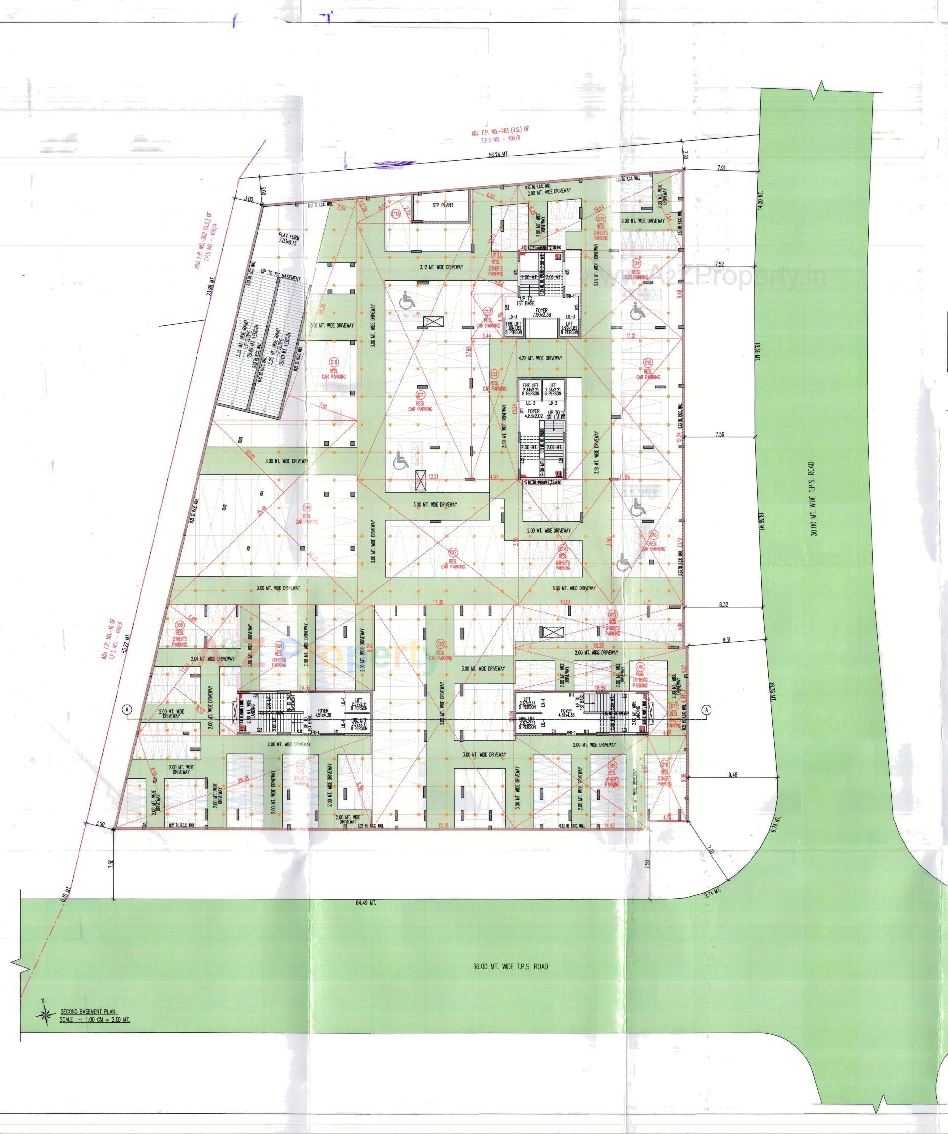 Layout of real estate project Sakar Prime located at Zundal, Gandhinagar, Gujarat