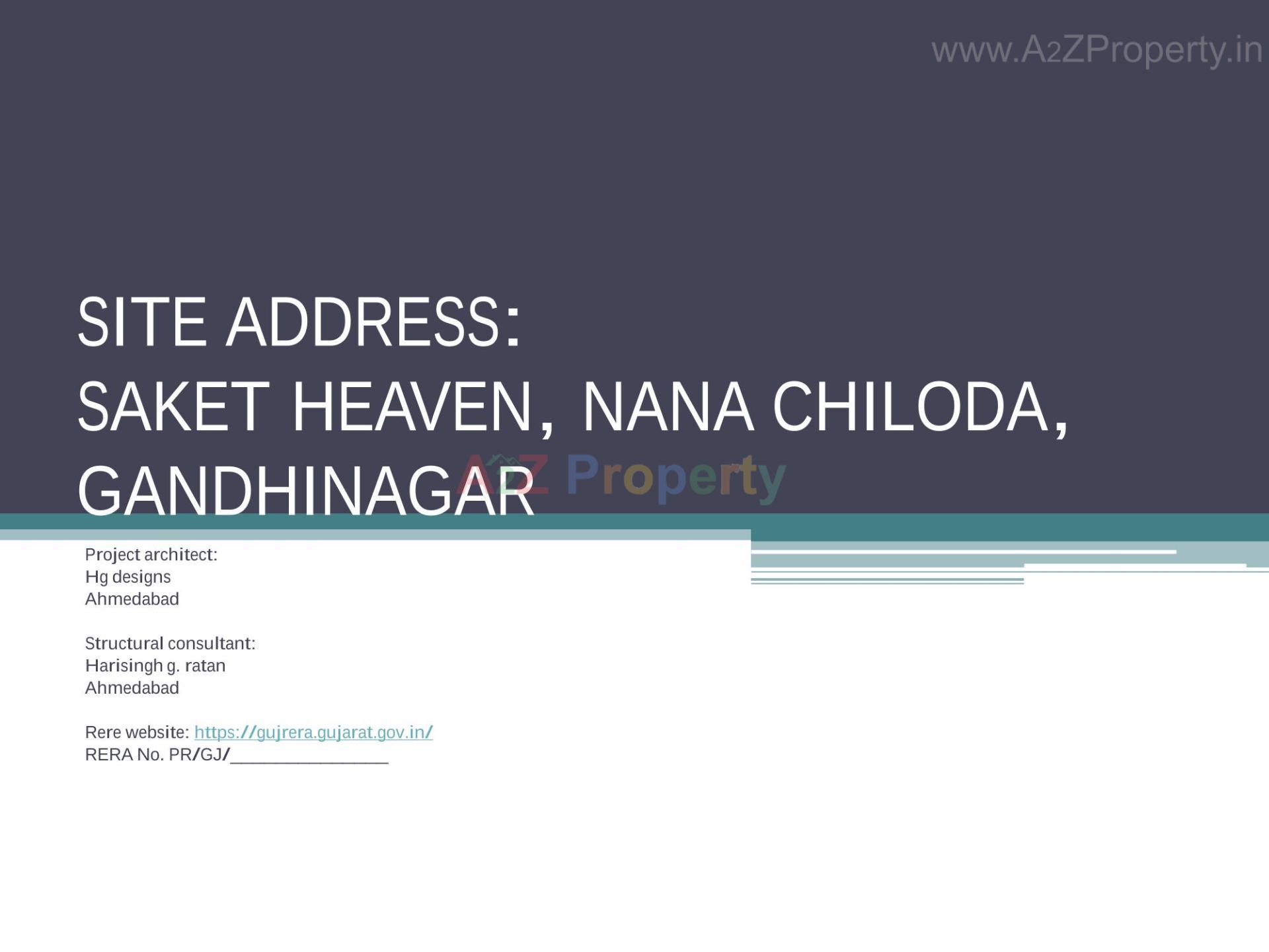  of real estate project Saket Heaven located at Chiloda, Gandhinagar, Gujarat