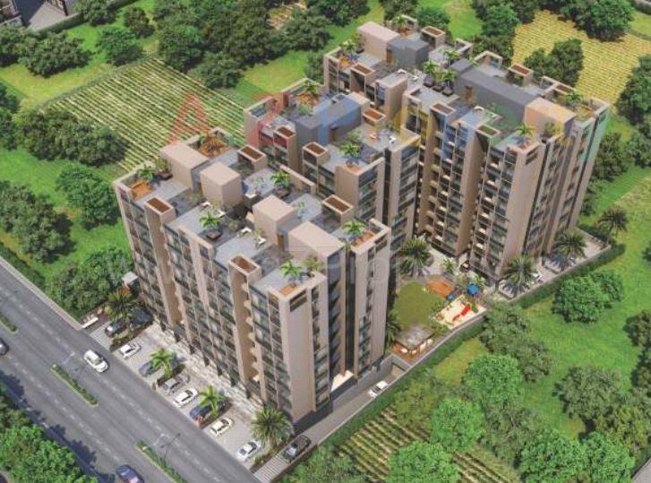 3D Elevation of real estate project Samanvay Residency located at Sama, Gandhinagar, Gujarat