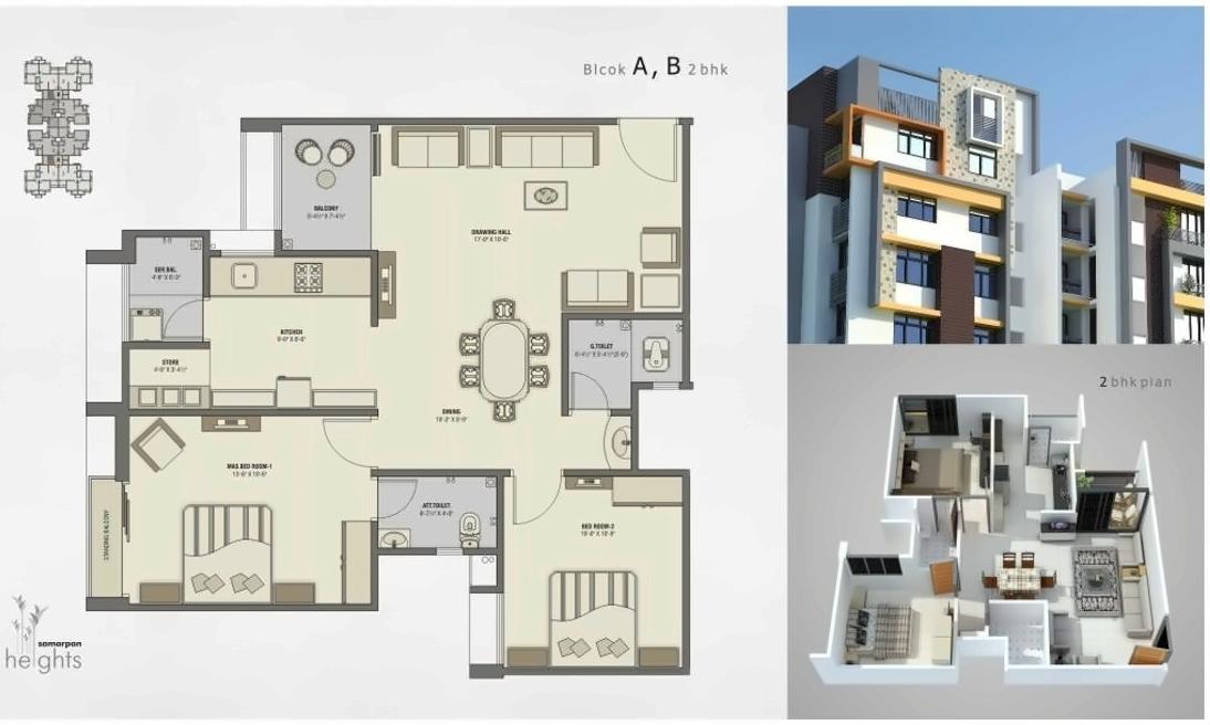 Layout of real estate project Samarpan Heights located at Kudasan, Gandhinagar, Gujarat