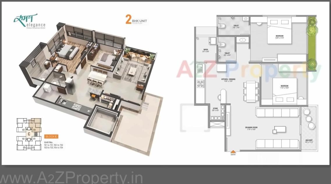 Layout of real estate project Samay Elegance located at Koba, Gandhinagar, Gujarat