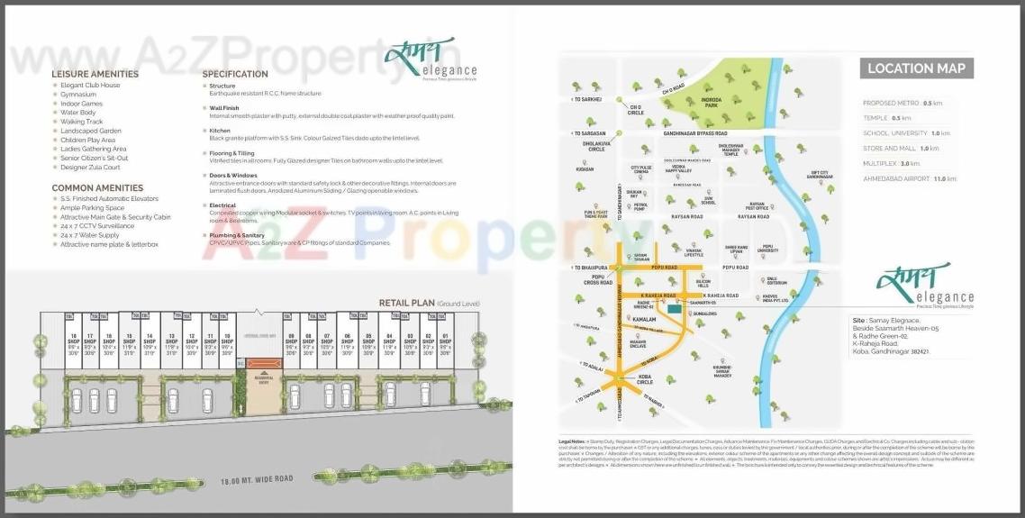  of real estate project Samay Elegance located at Koba, Gandhinagar, Gujarat