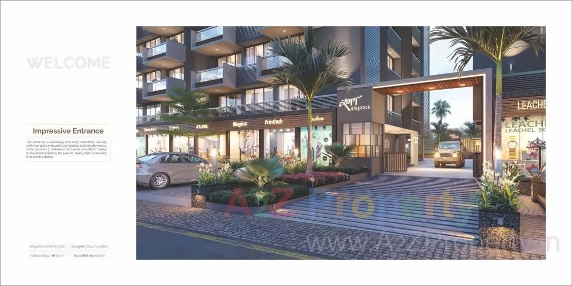 3D Elevation of real estate project Samay Elegance located at Koba, Gandhinagar, Gujarat