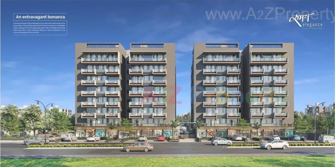 3D Elevation of real estate project Samay Elegance located at Koba, Gandhinagar, Gujarat