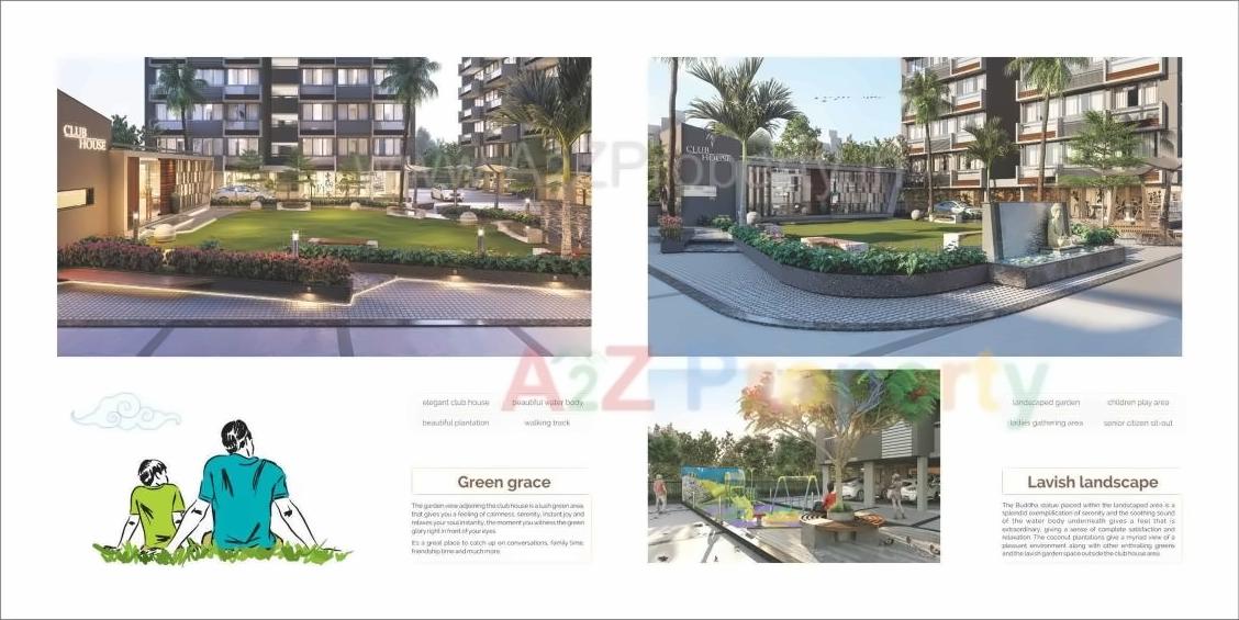 3D Elevation of real estate project Samay Elegance located at Koba, Gandhinagar, Gujarat