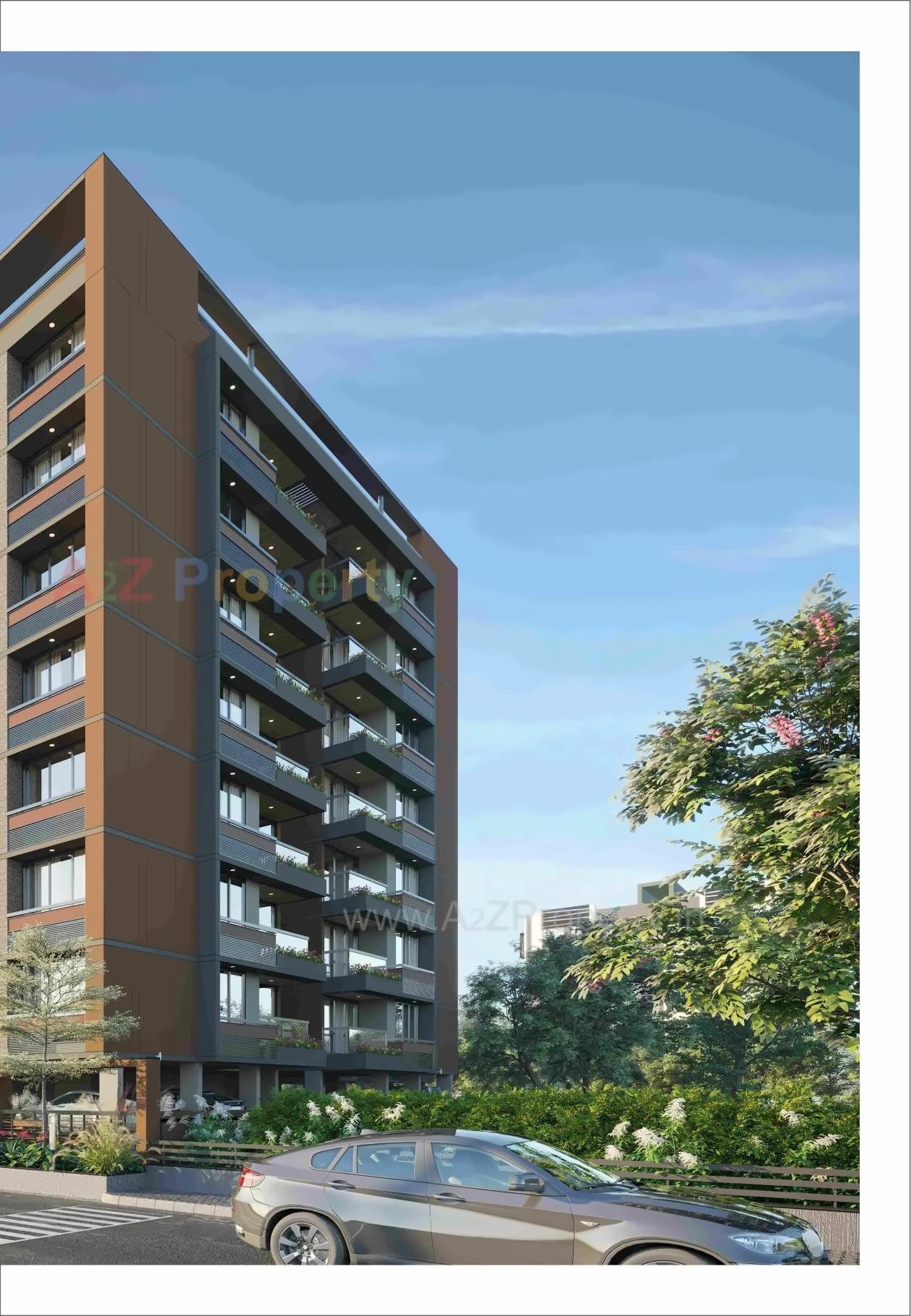 3D Elevation of real estate project Samay Exotica located at Nana-chiloda, Gandhinagar, Gujarat