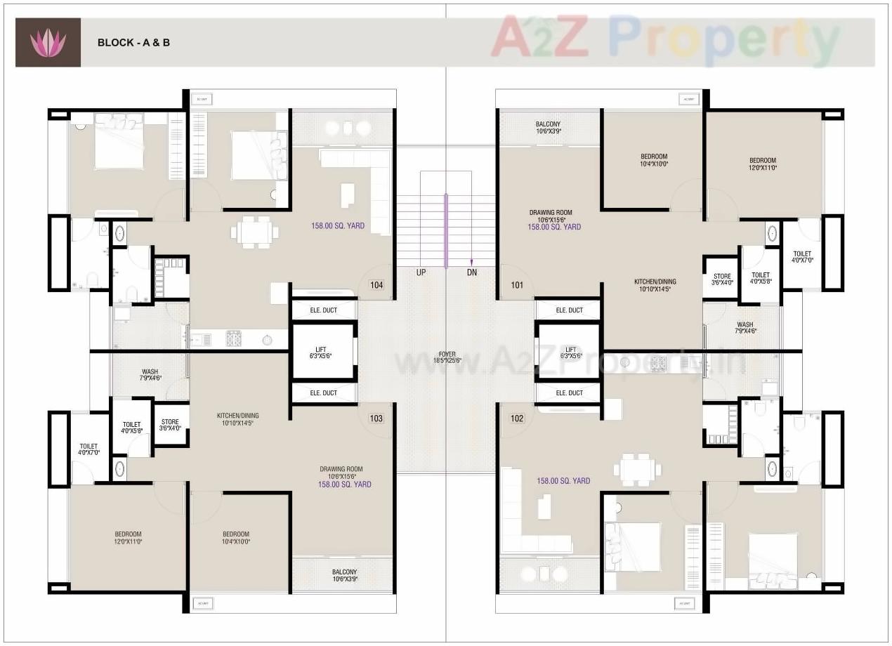 Layout of real estate project Samay Exotica located at Nana-chiloda, Gandhinagar, Gujarat