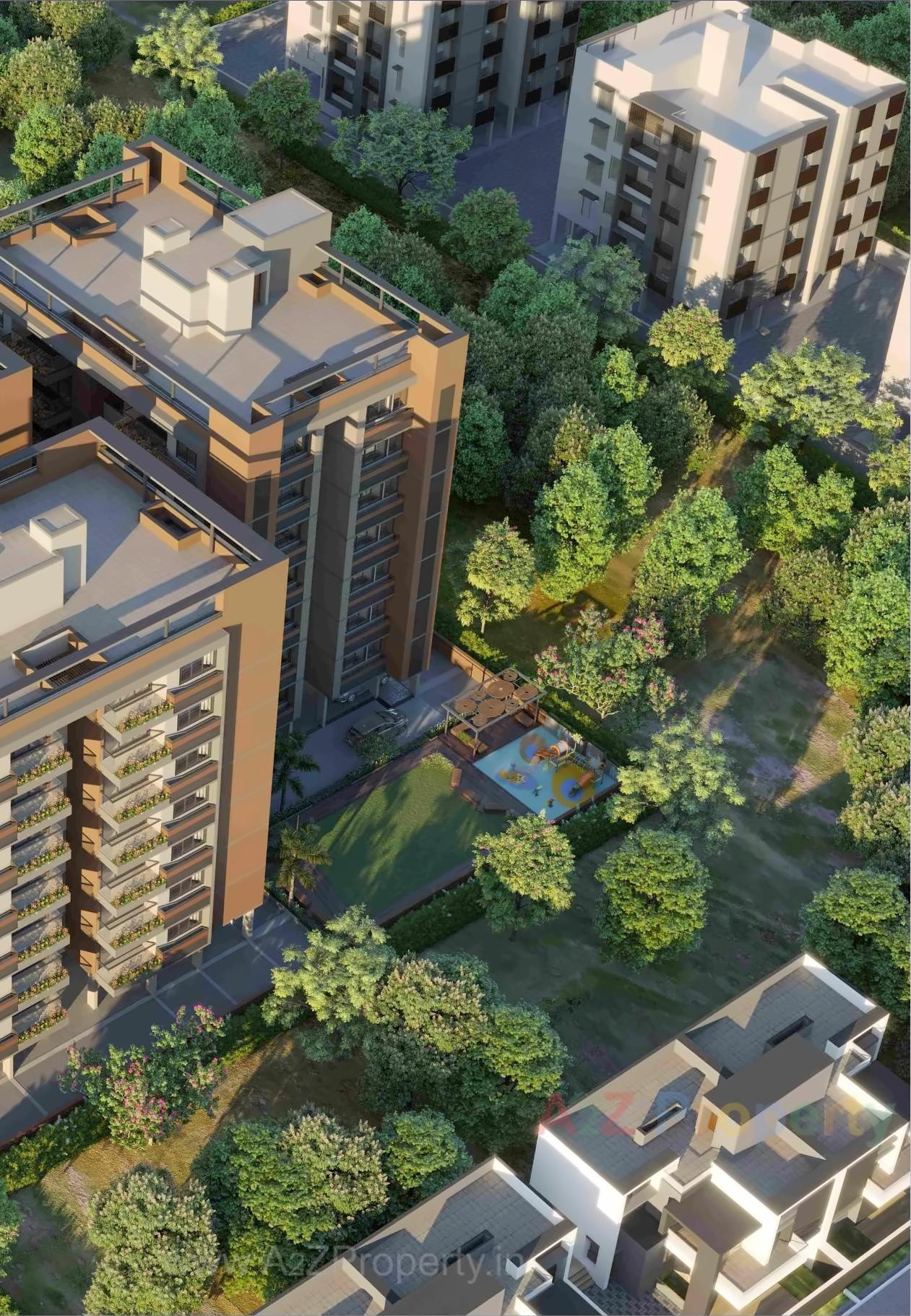 3D Elevation of real estate project Samay Exotica located at Nana-chiloda, Gandhinagar, Gujarat