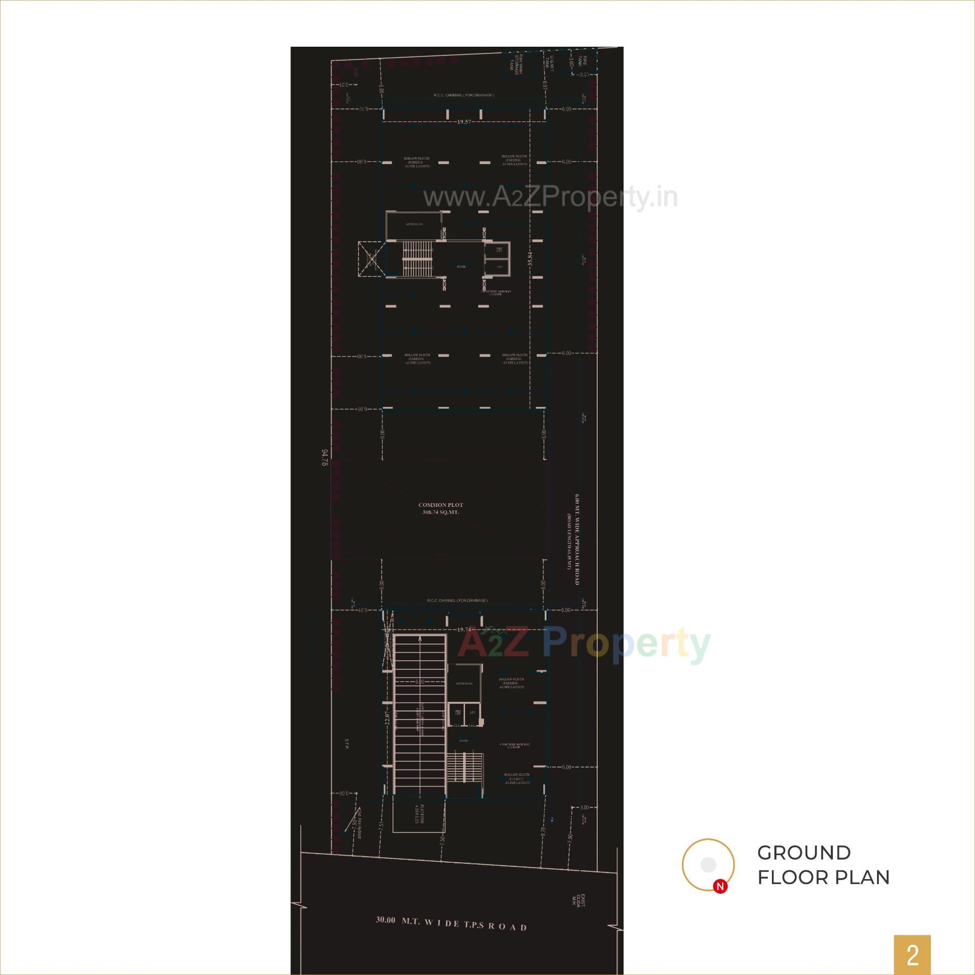 Layout of real estate project Samay Stellar located at Koba, Gandhinagar, Gujarat