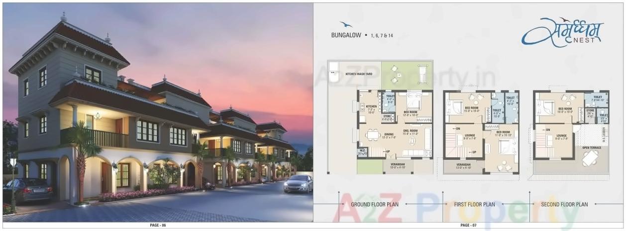 Layout of real estate project Samruddham Nest located at Zundal, Gandhinagar, Gujarat