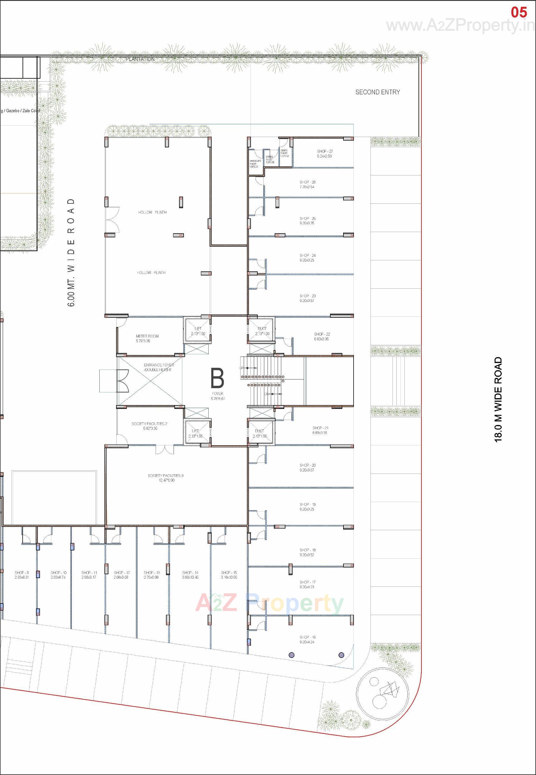 Layout of real estate project Samved Amara located at Sargasan, Gandhinagar, Gujarat
