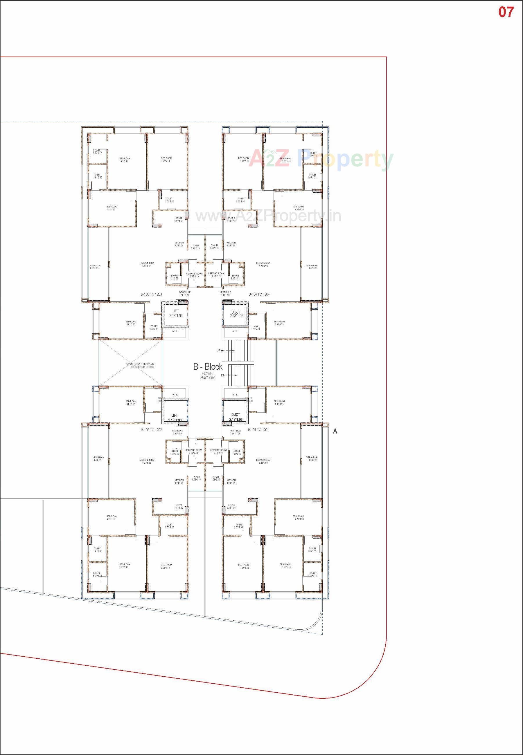 Layout of real estate project Samved Amara located at Sargasan, Gandhinagar, Gujarat