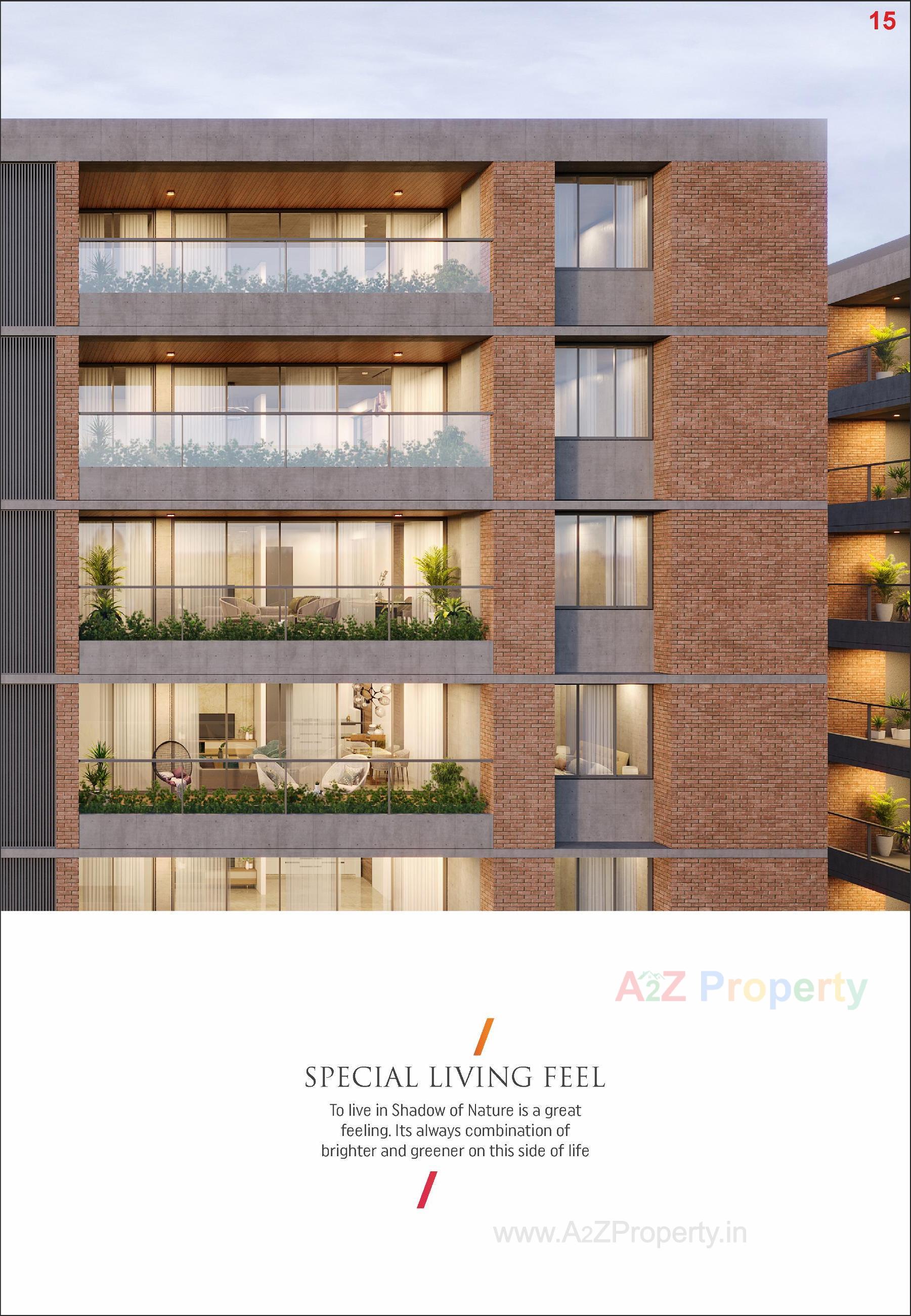 3D Elevation of real estate project Samved Amara located at Sargasan, Gandhinagar, Gujarat