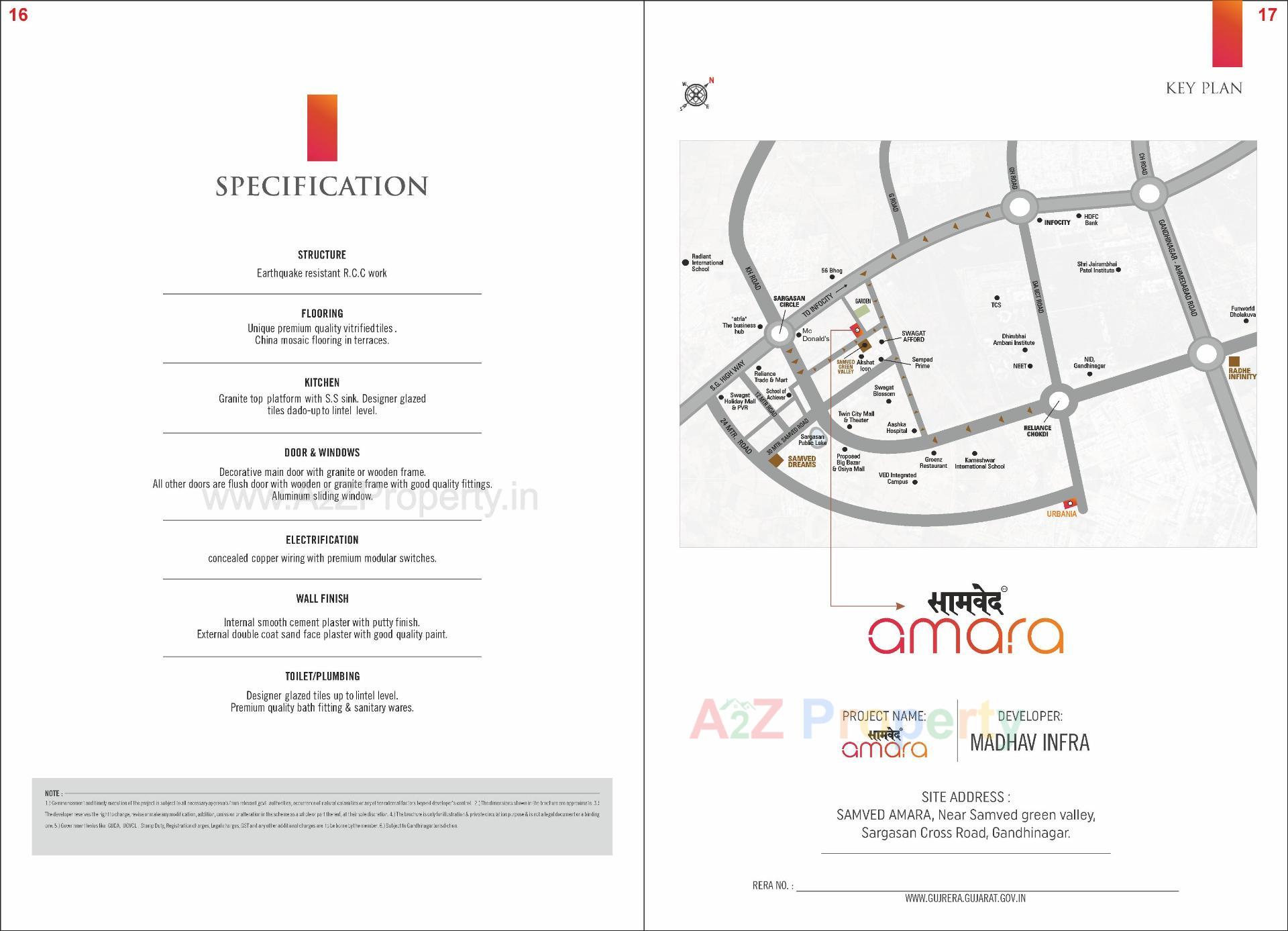  of real estate project Samved Amara located at Sargasan, Gandhinagar, Gujarat