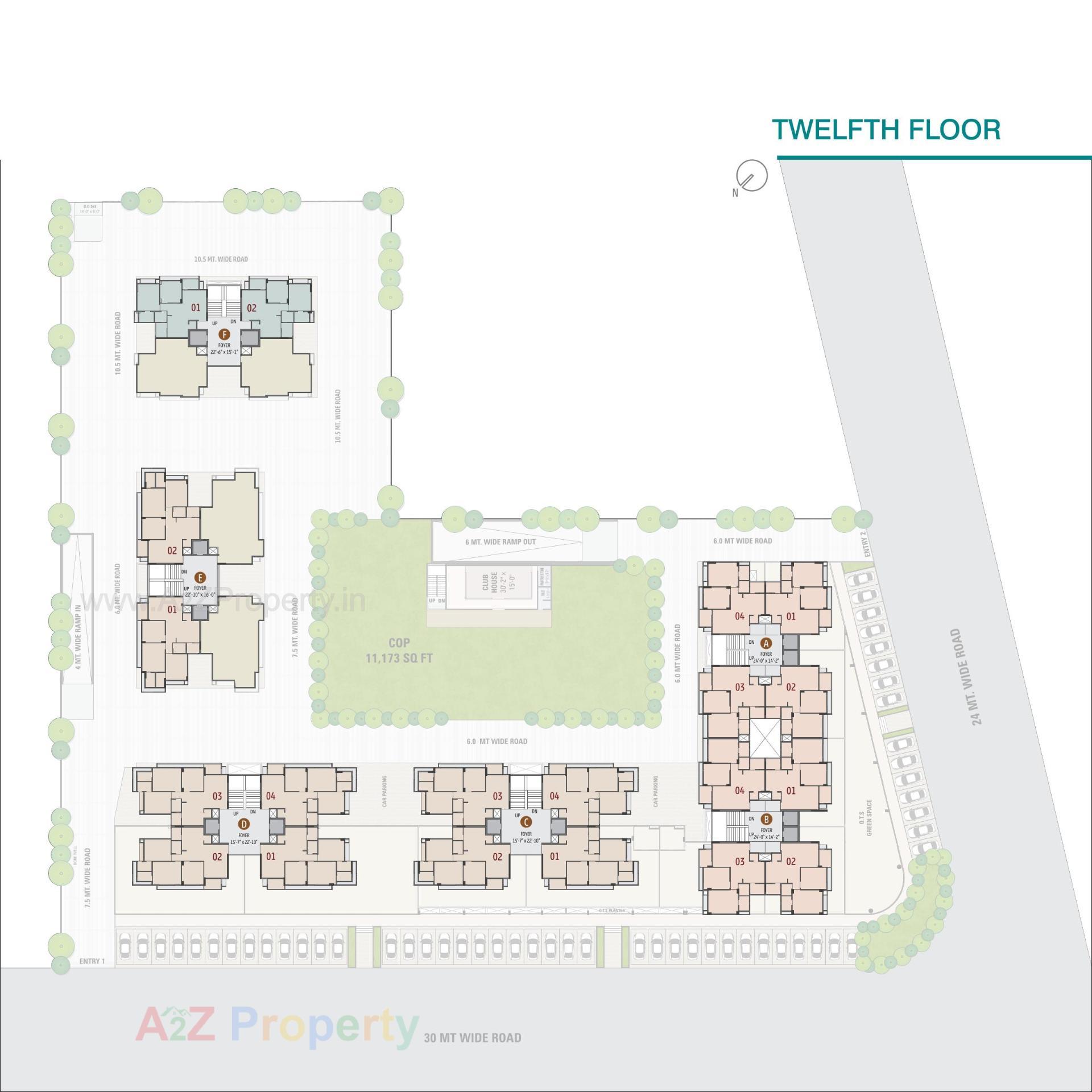 Layout of real estate project Samved Dreams located at Sargasan, Gandhinagar, Gujarat