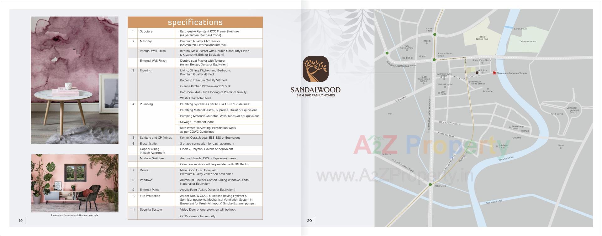  of real estate project Sandalwood located at Gandhinagar, Gandhinagar, Gujarat