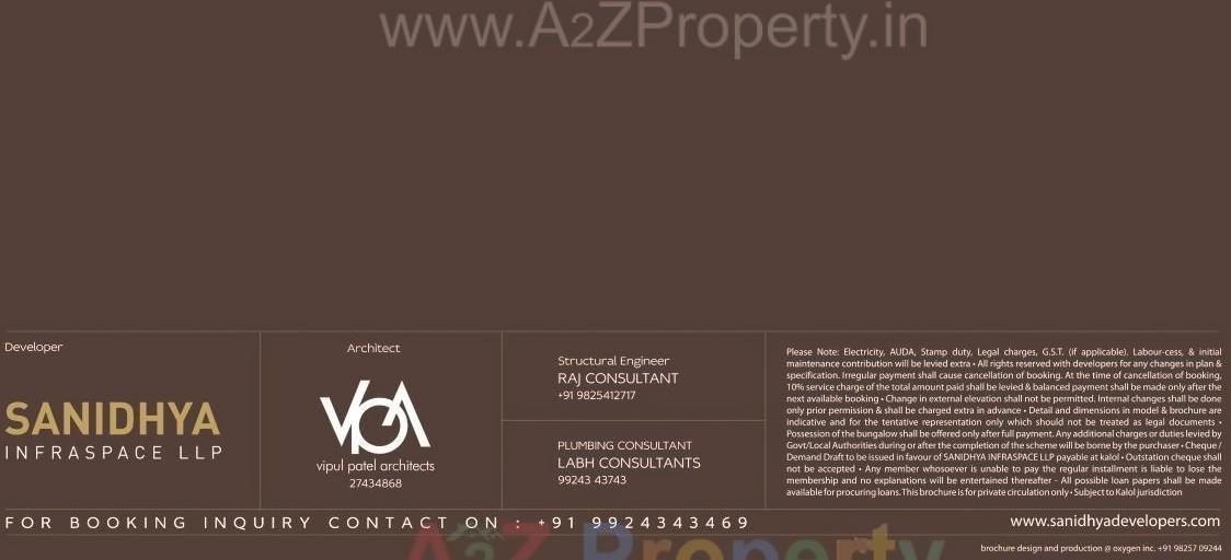  of real estate project Sanidhya located at Borisana, Gandhinagar, Gujarat