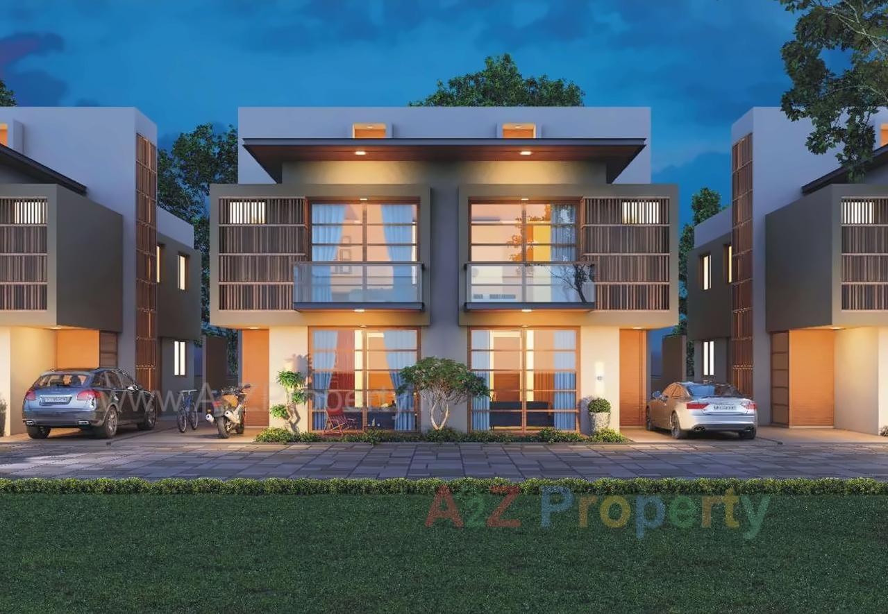 3D Elevation of real estate project Sanidhya located at Borisana, Gandhinagar, Gujarat