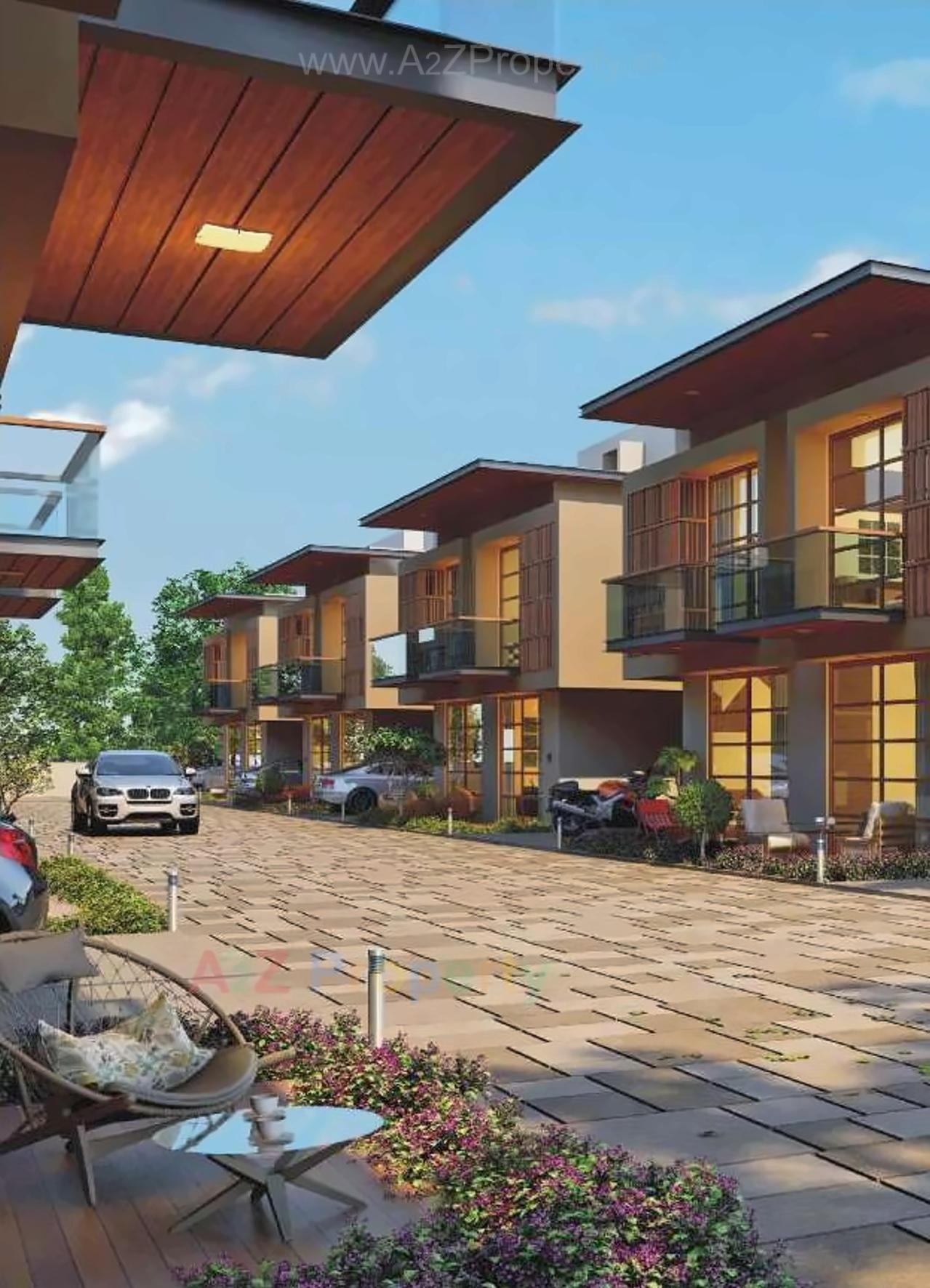 3D Elevation of real estate project Sanidhya located at Borisana, Gandhinagar, Gujarat