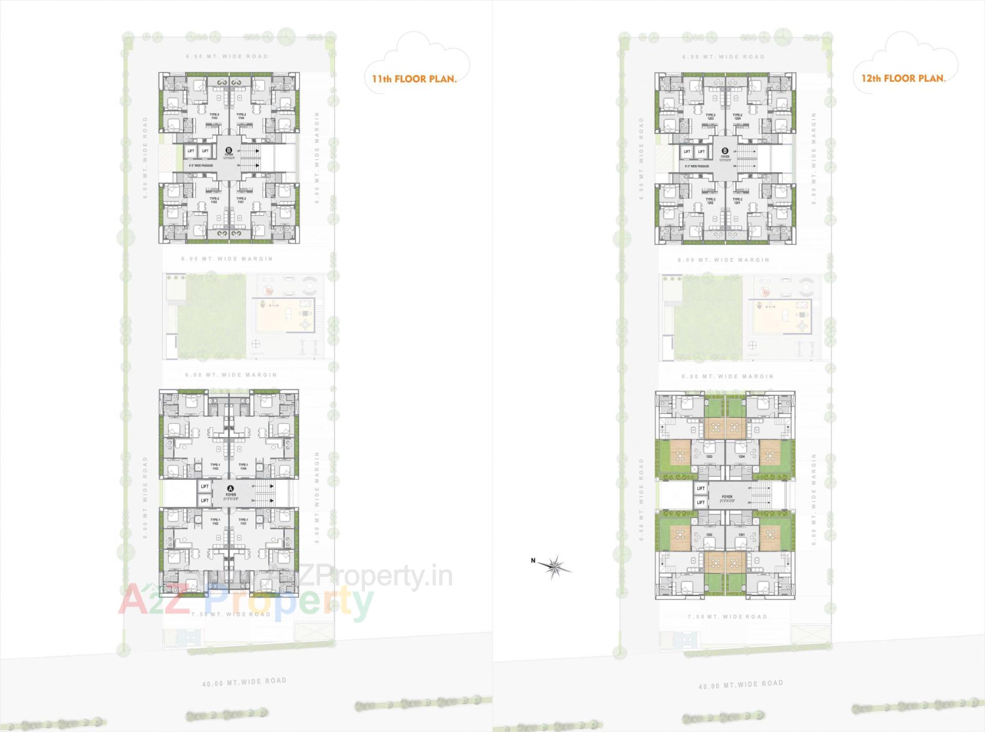 Layout of real estate project Sanidhya located at Gandhinagar, Gandhinagar, Gujarat