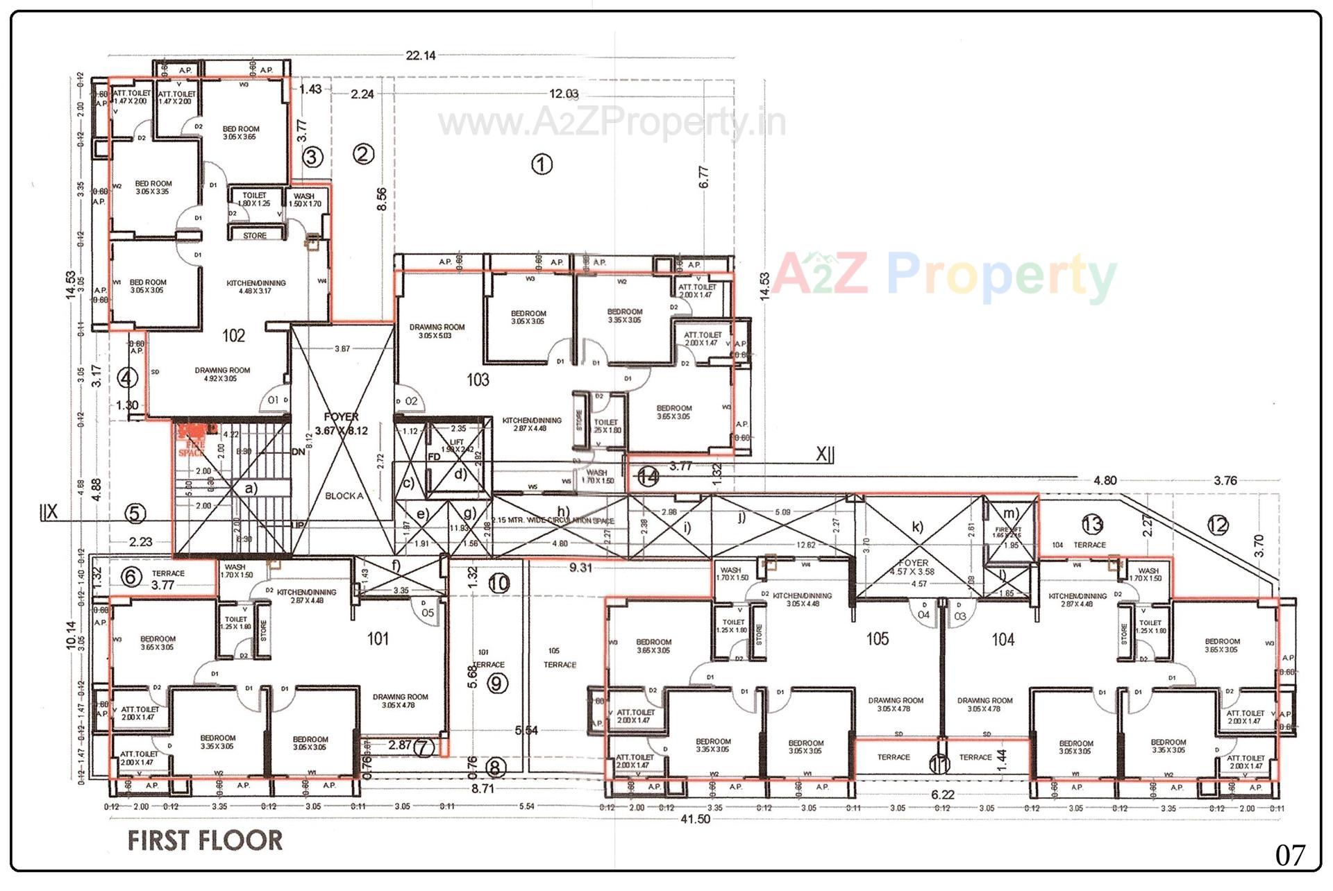 Layout of real estate project Sankalp Green located at Koteshwar, Gandhinagar, Gujarat
