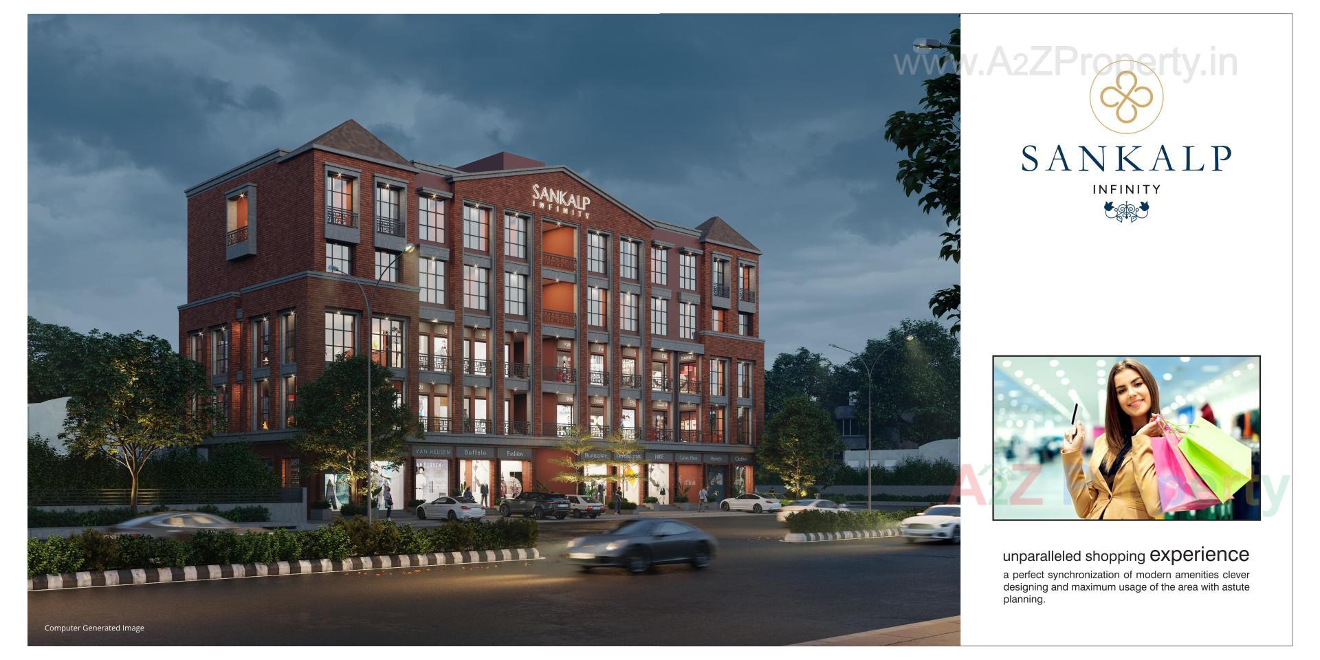 3D Elevation of real estate project Sankalp Infinity located at Chiloda, Gandhinagar, Gujarat